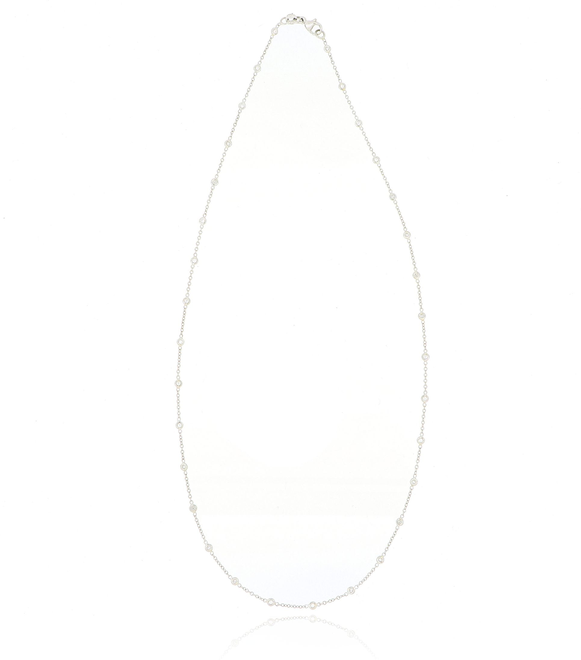 Platinum Diamonds by the Yard Necklace - Charles Koll Jewelers