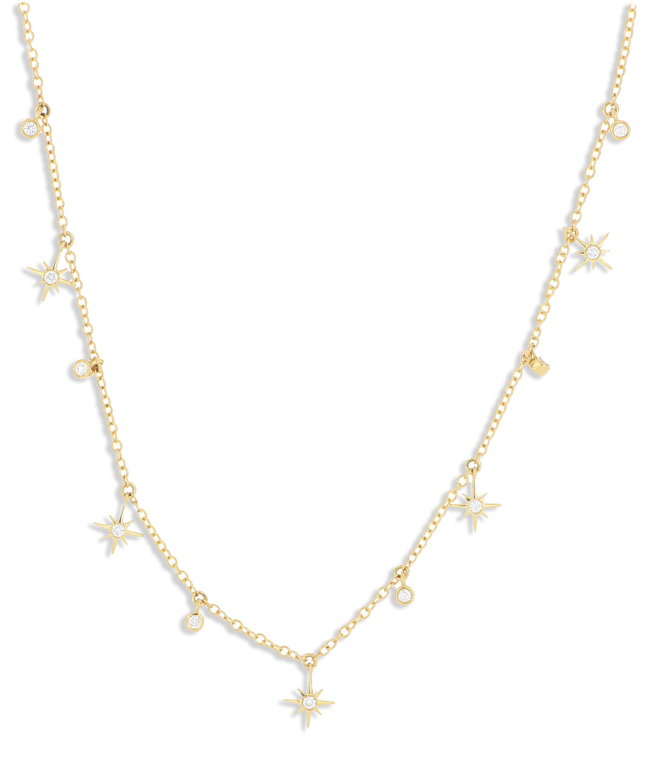 18k Yellow Gold Diamond Necklace