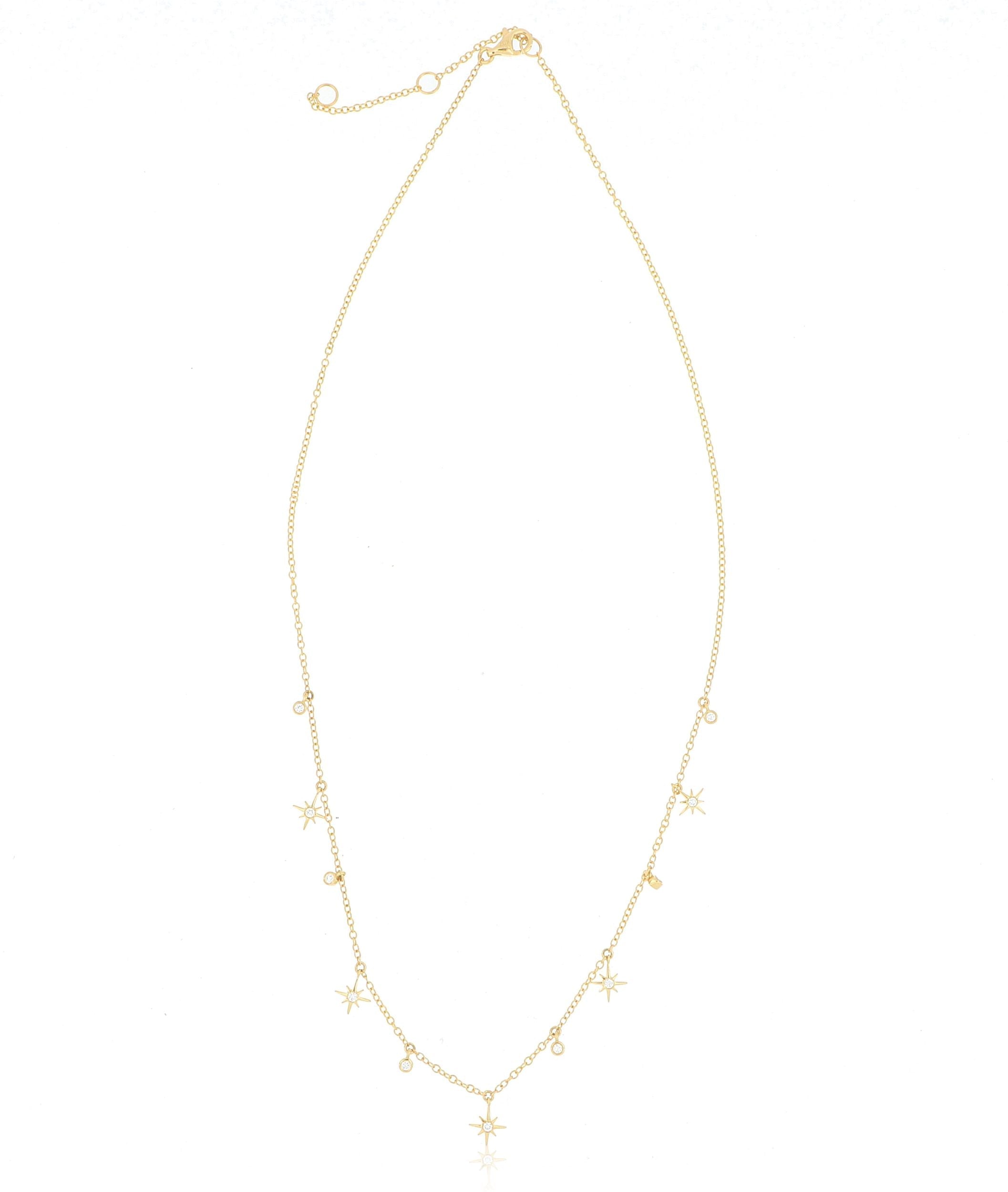 18k Yellow Gold Diamond Necklace - Charles Koll Jewelers