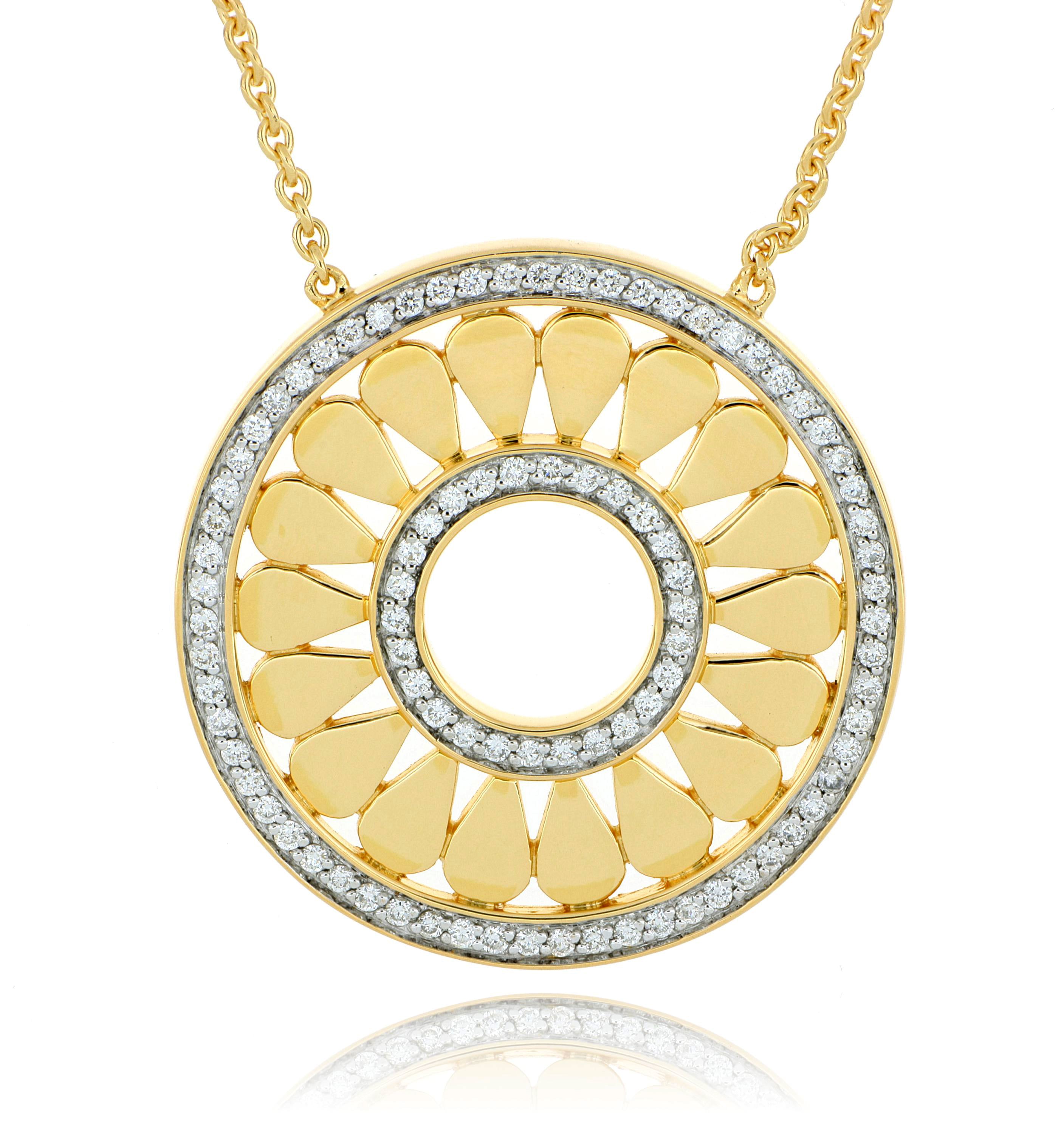 18k Yellow Gold Diamond Necklace