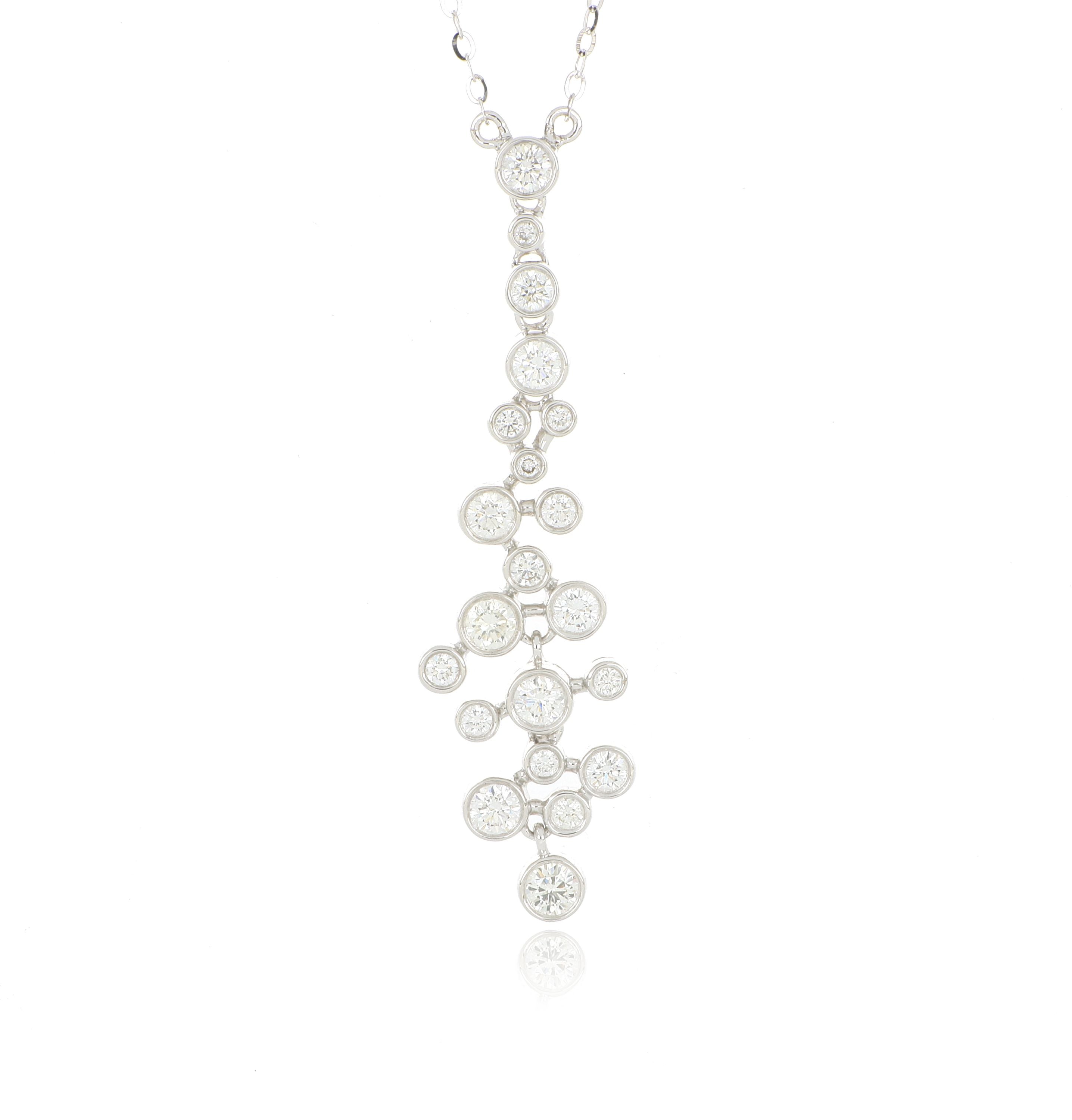 18k White Gold Diamond Necklace