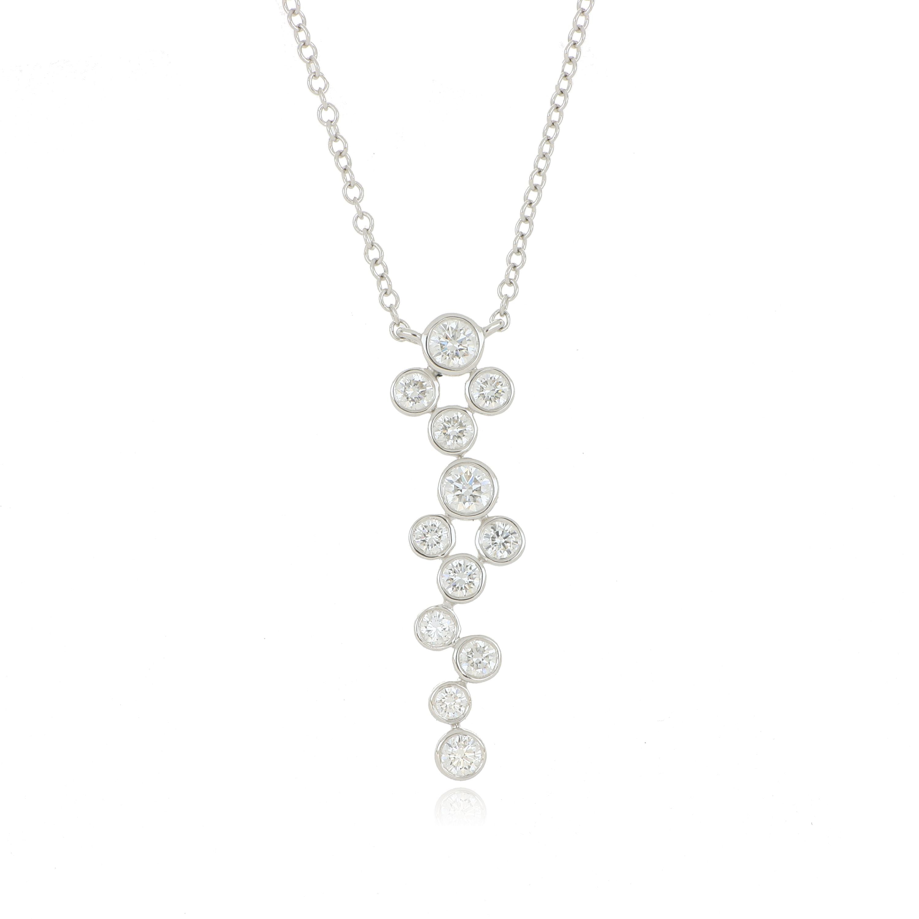 18k White gold Diamond Necklace