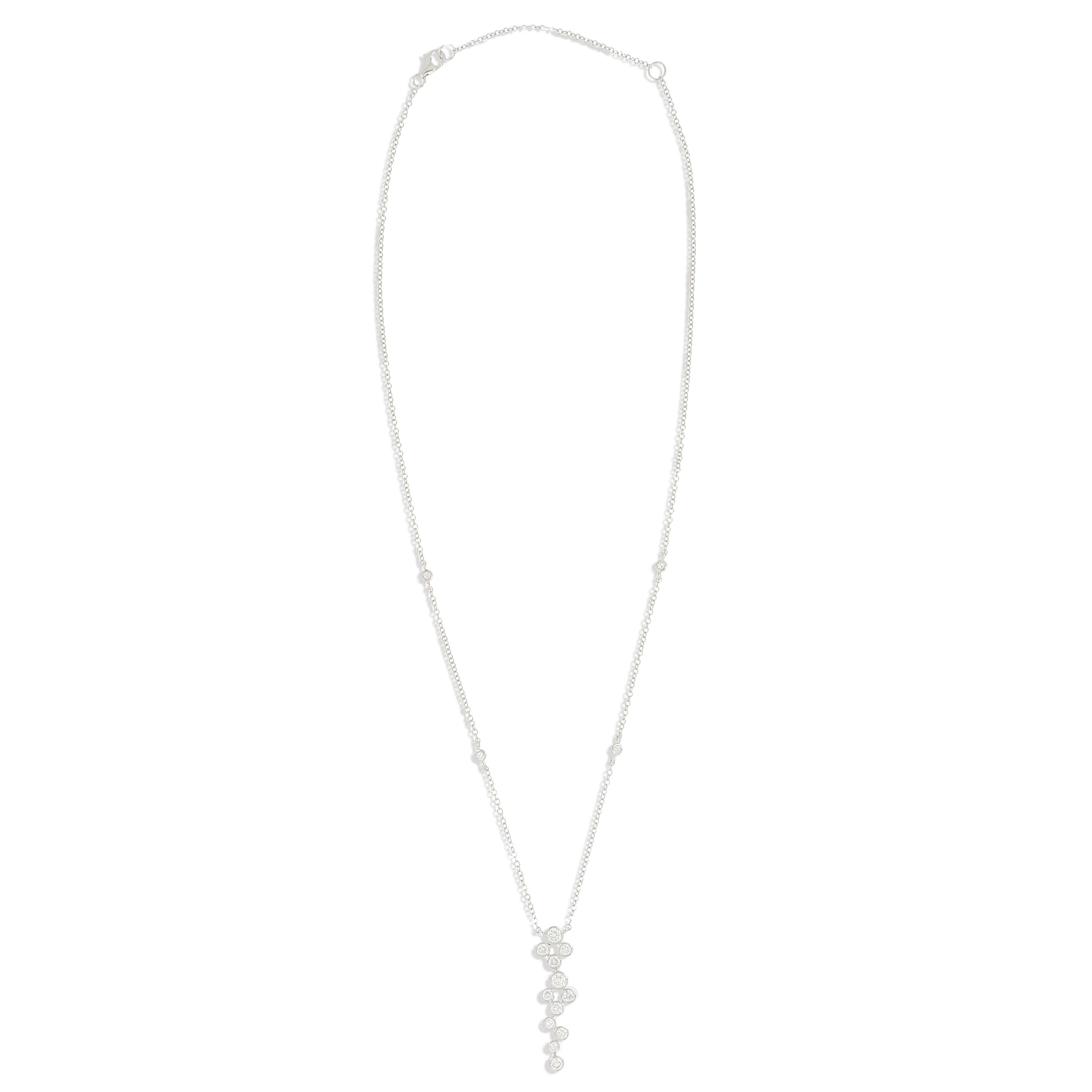 18k White gold Diamond Necklace
