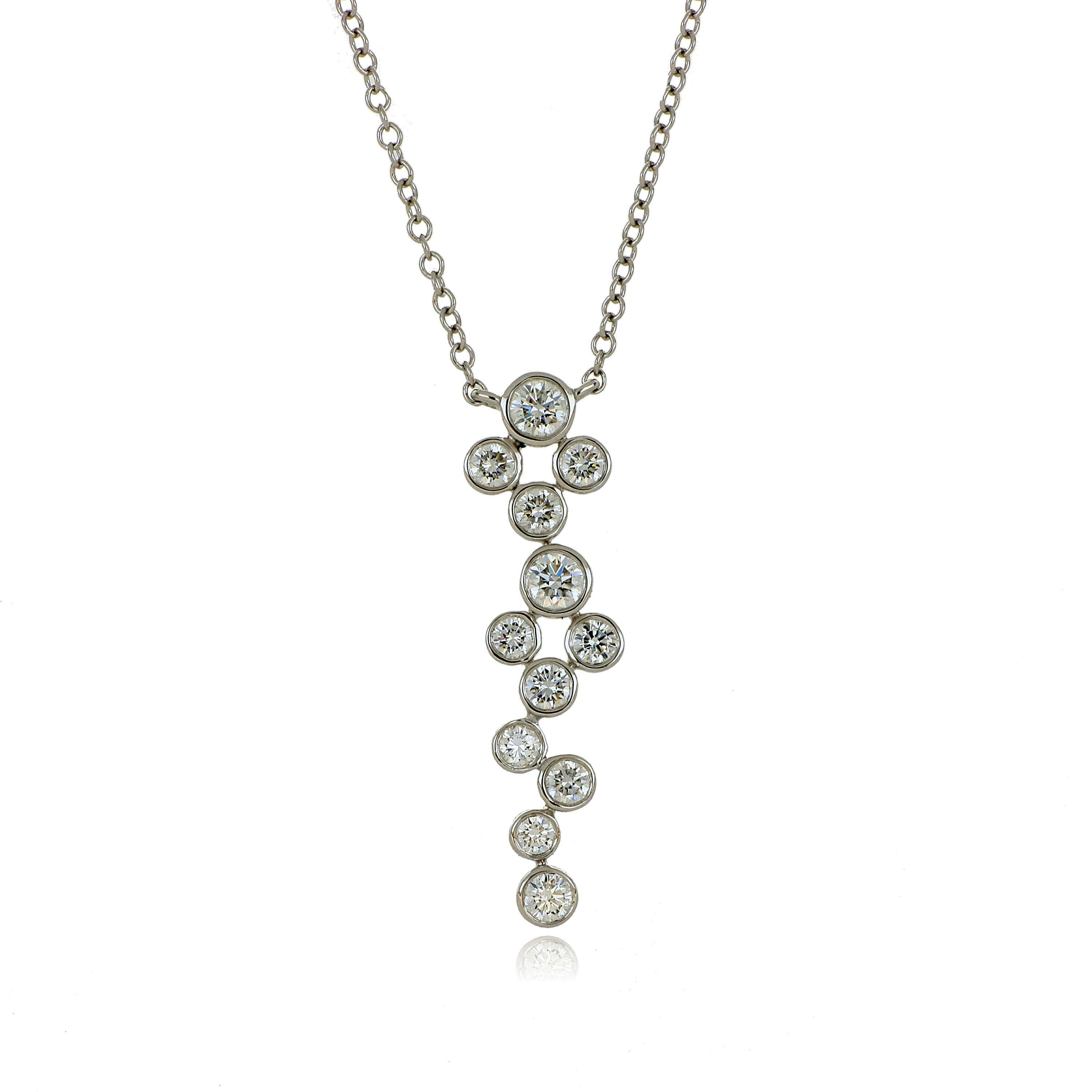 18k White gold Diamond Necklace