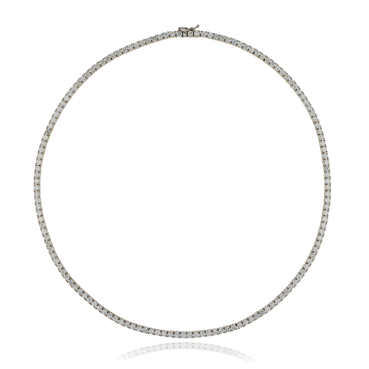 18k White Gold Diamond Tennis Necklace