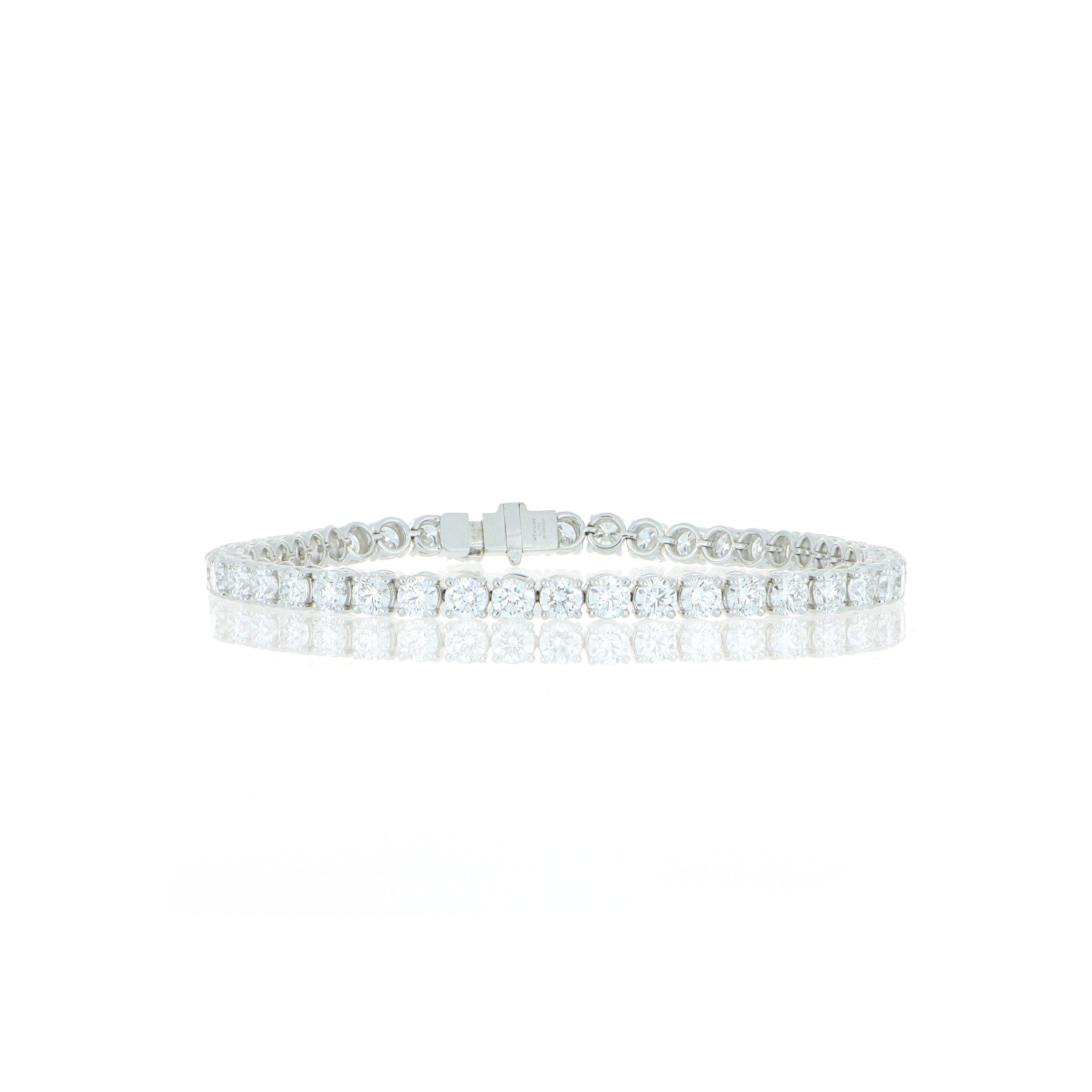 18k White Gold Diamond Tennis Bracelet