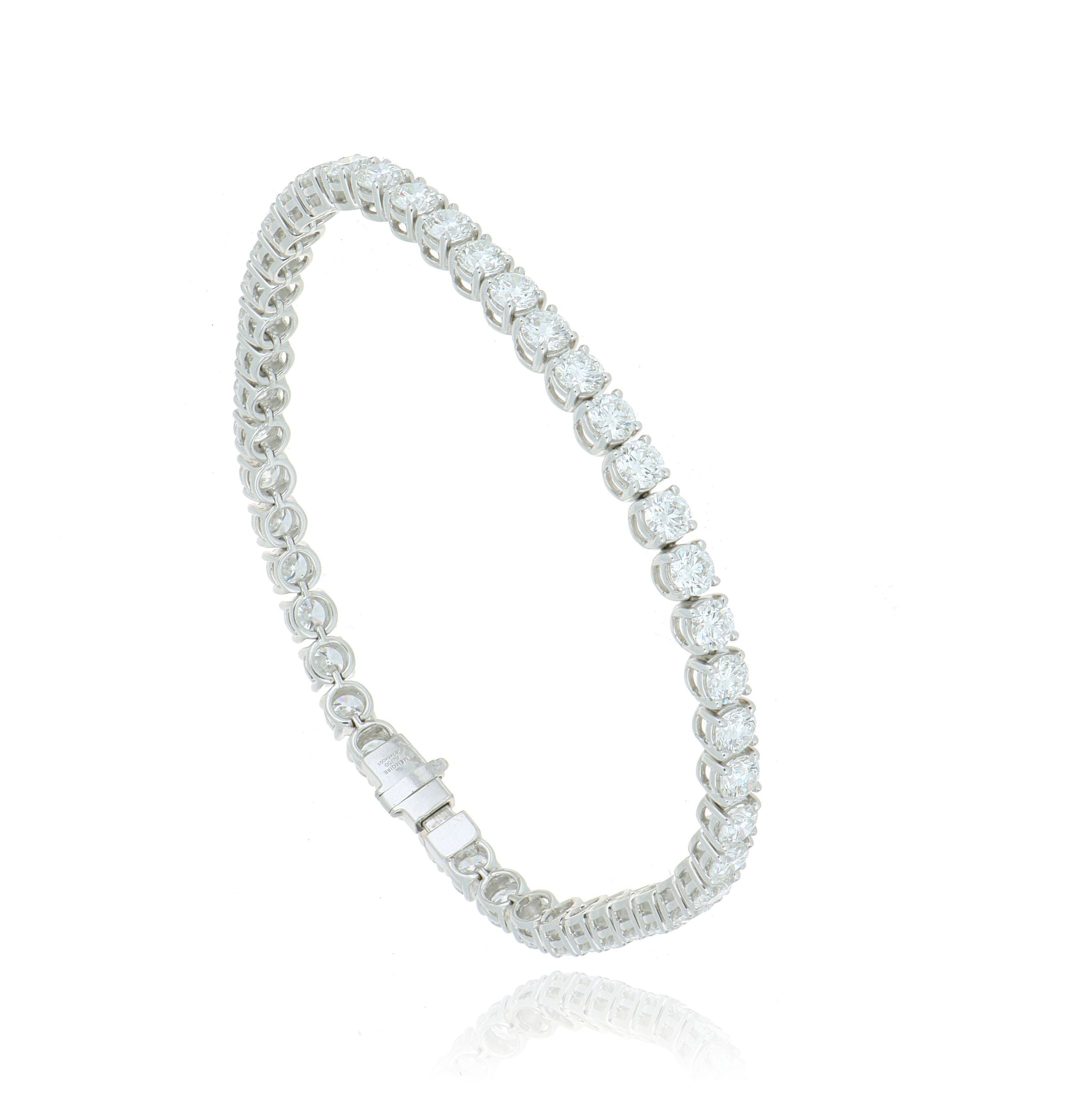 18k White Gold Diamond Tennis Bracelet