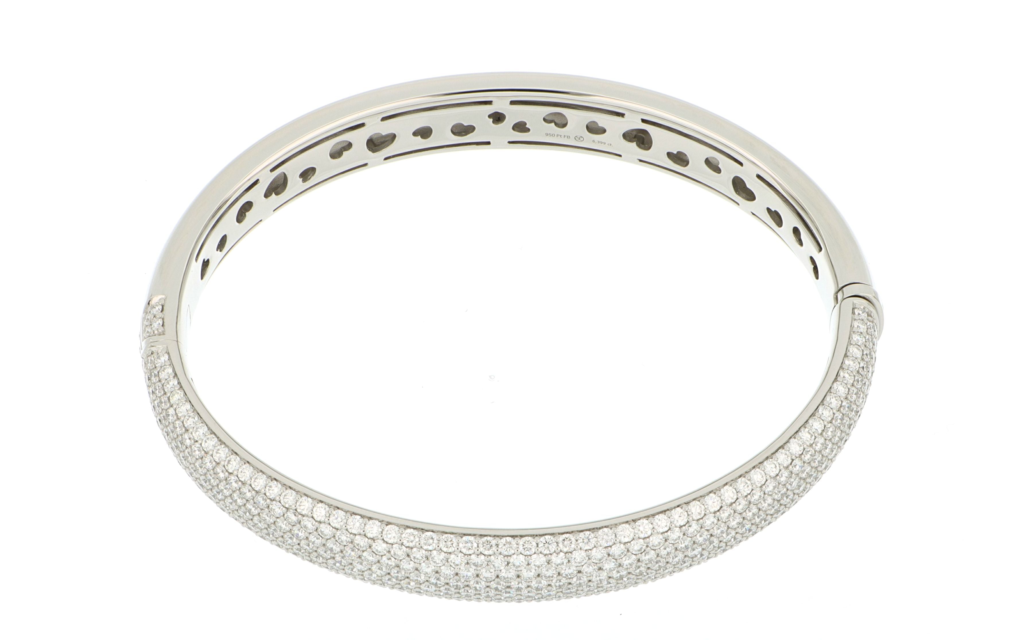 Platinum Diamond Bangle