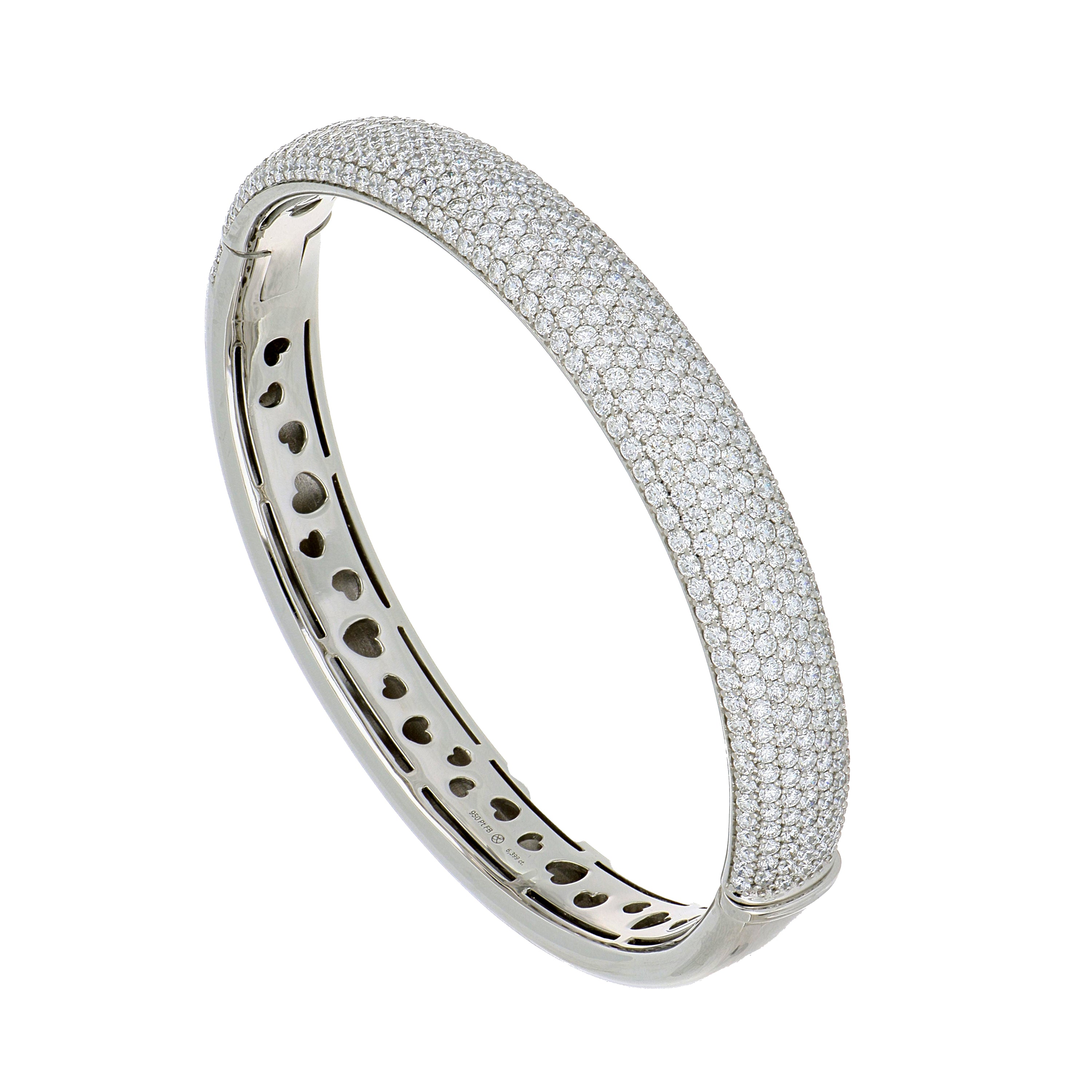 Platinum Diamond Bangle