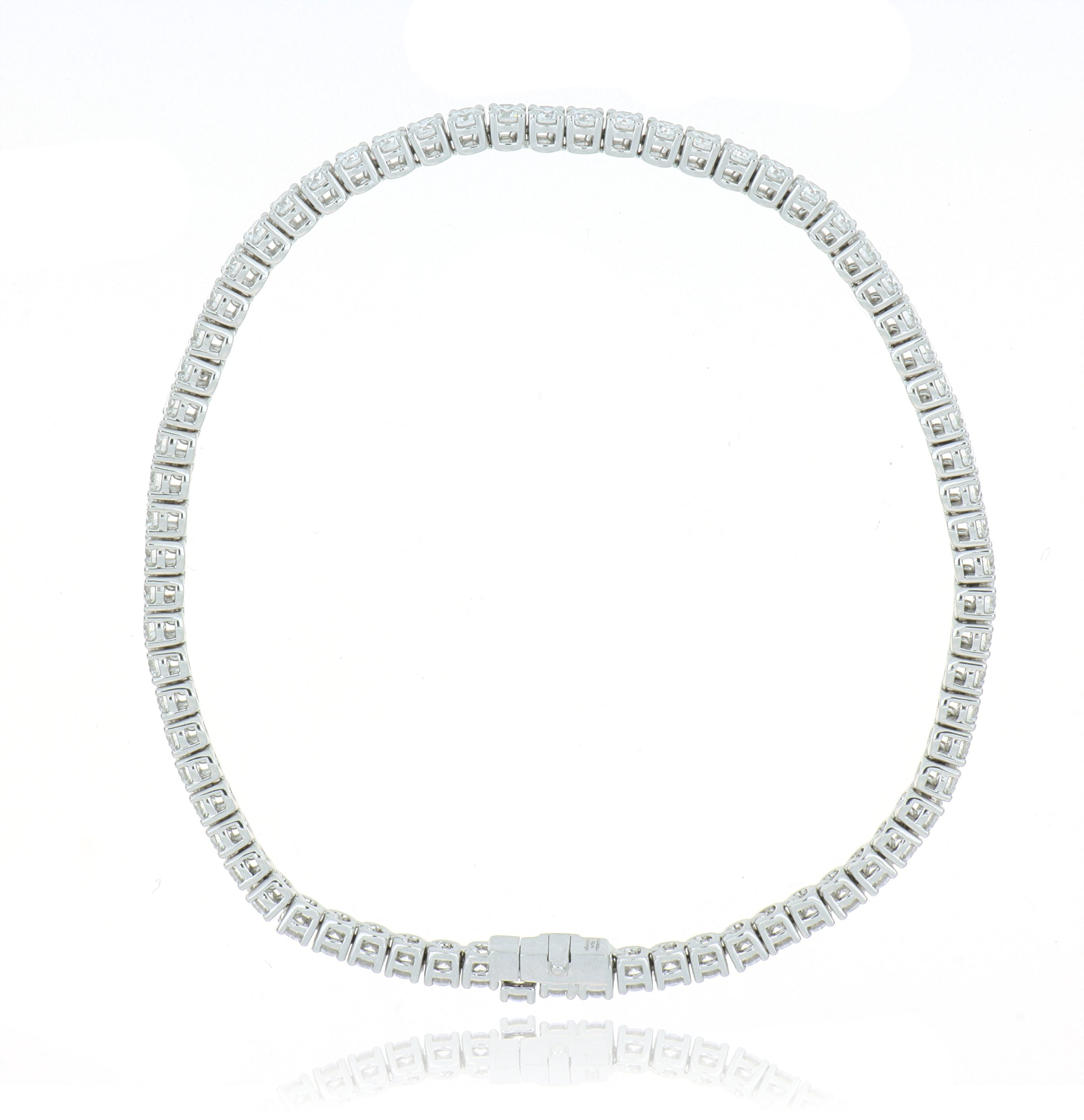 18k White Gold Diamond Tennis Bracelet - Charles Koll Jewelers