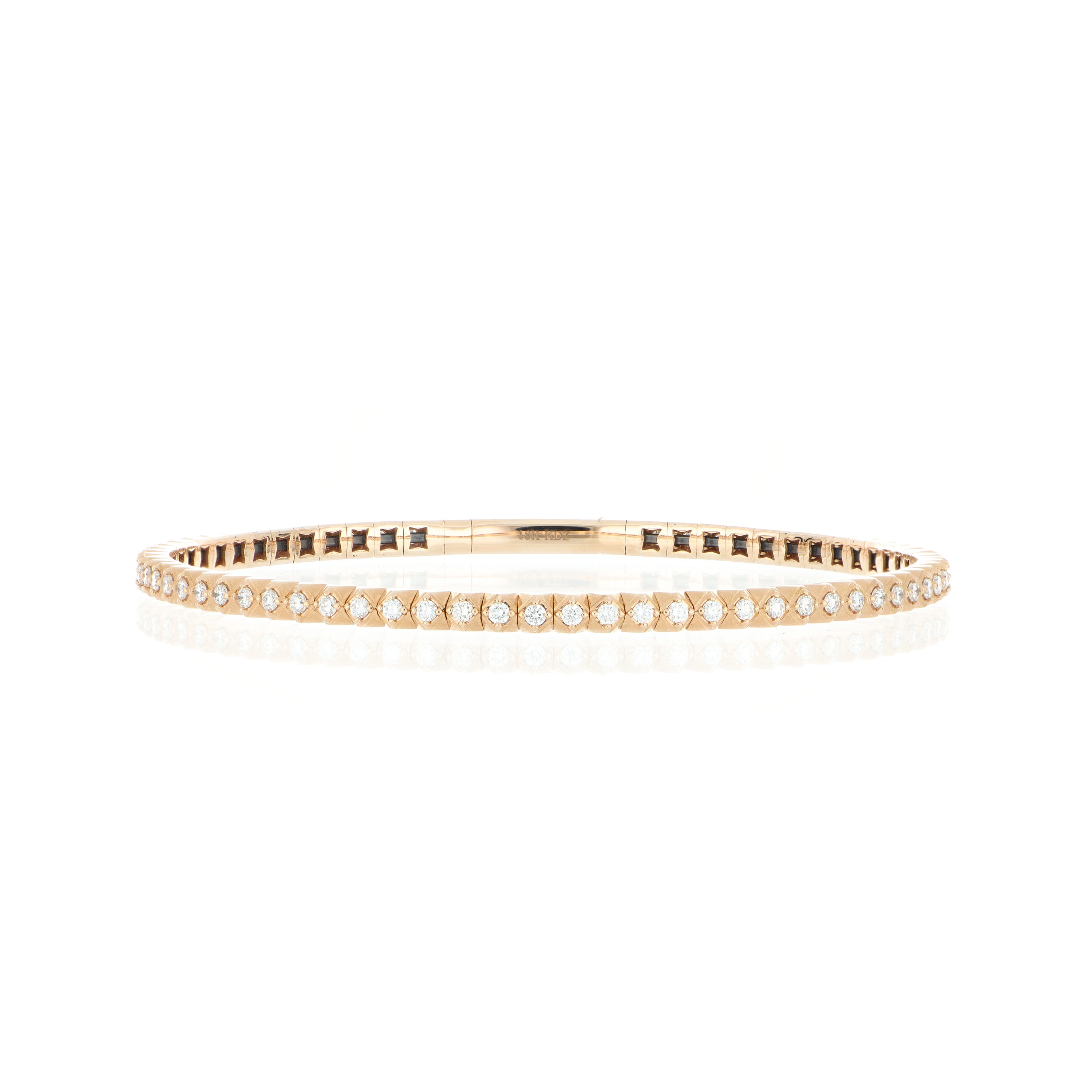 18k Rose Gold Diamond Bracelet