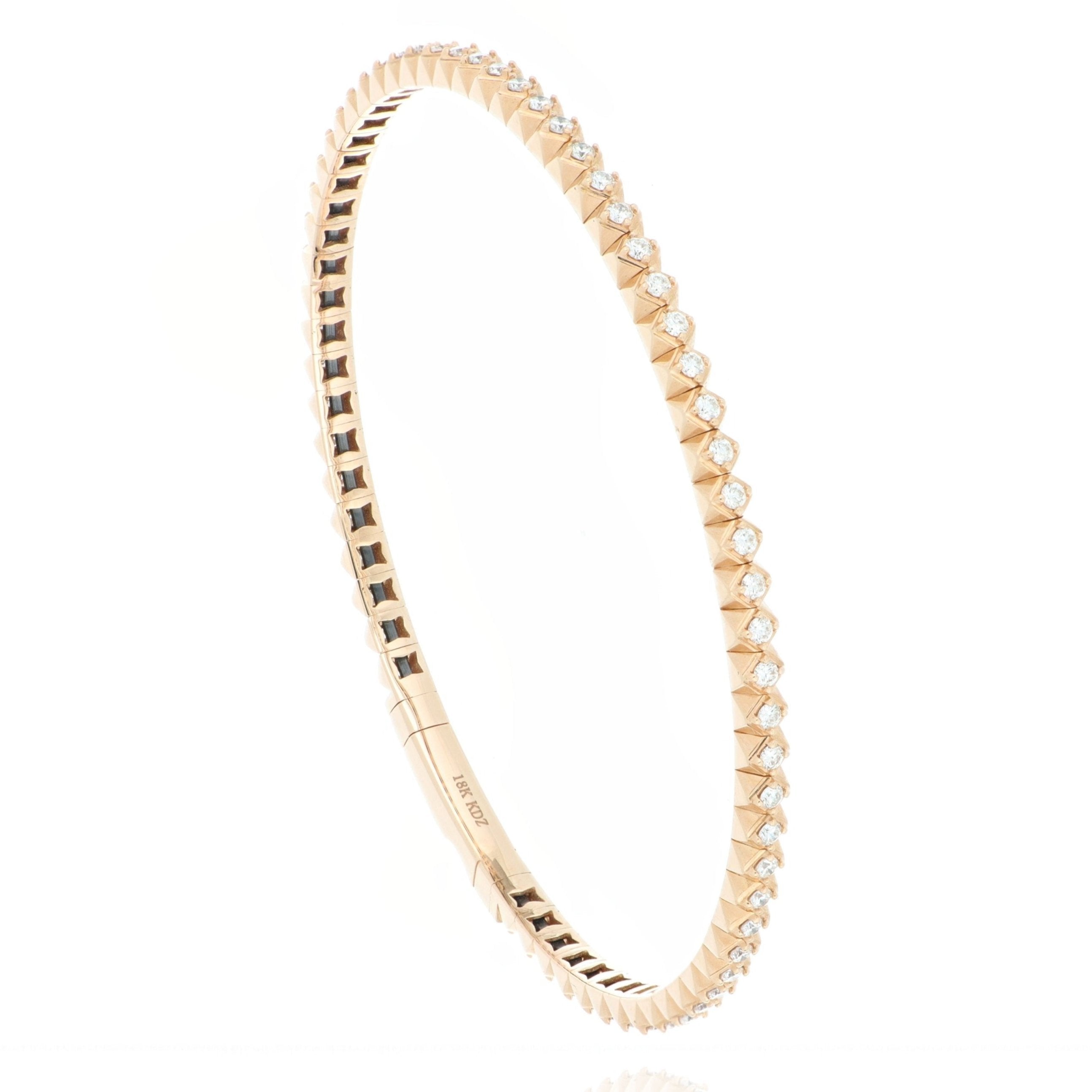 18k Rose Gold Diamond Bracelet