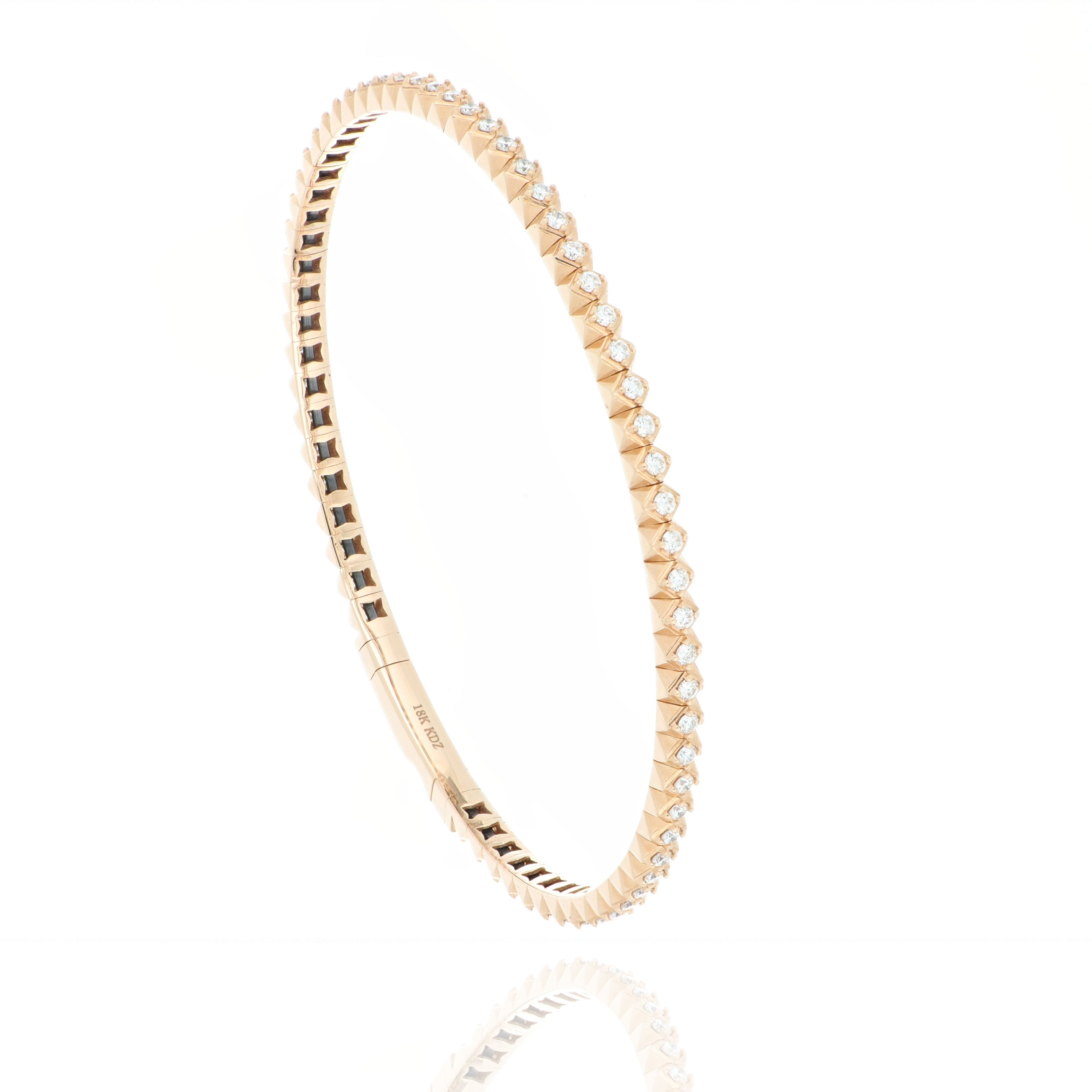 18k Rose Gold Diamond Bracelet