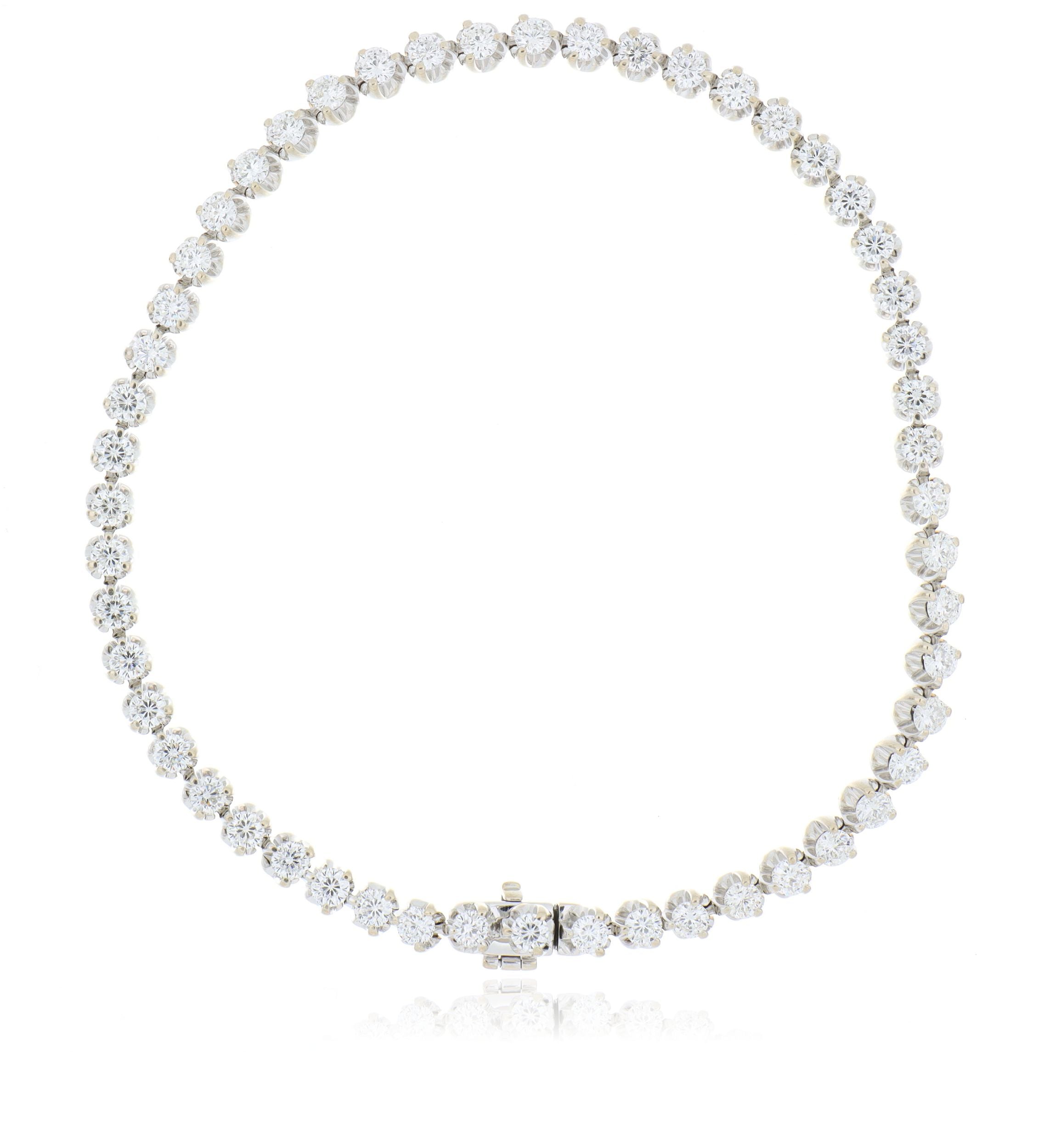 18k White Gold Diamond Bracelet - Charles Koll Jewelers