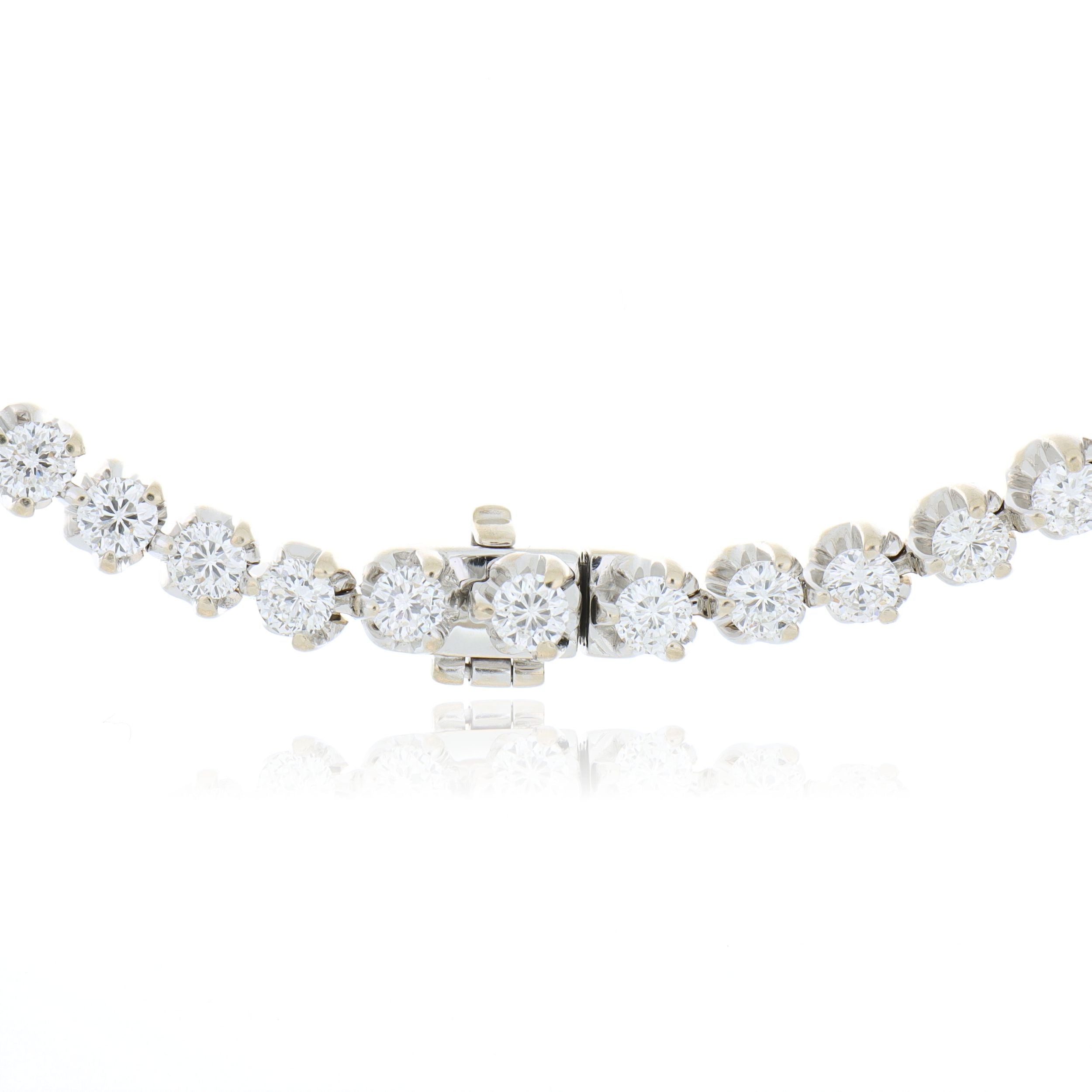 18k White Gold Diamond Bracelet - Charles Koll Jewelers