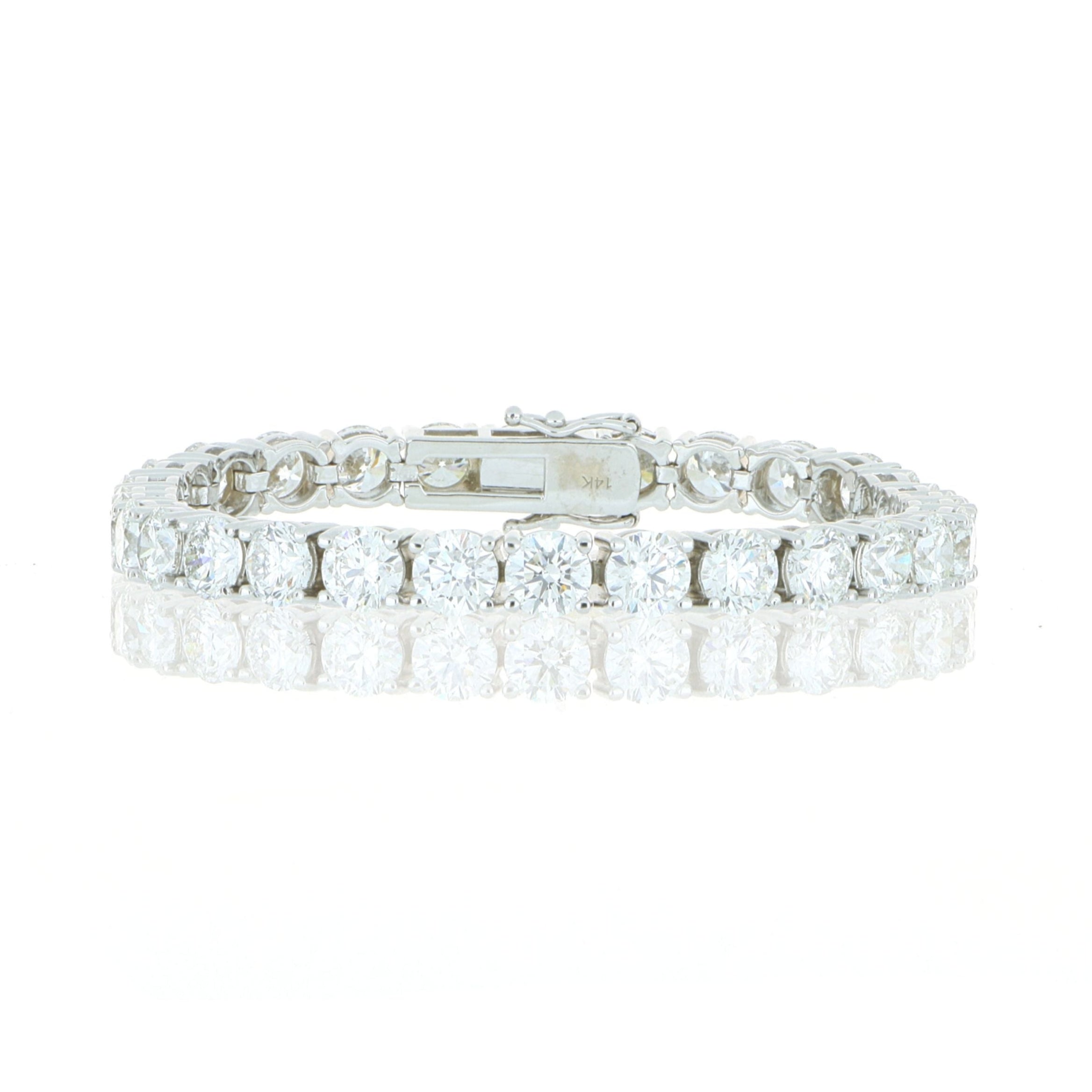 14k White Gold Diamond Tennis Bracelet