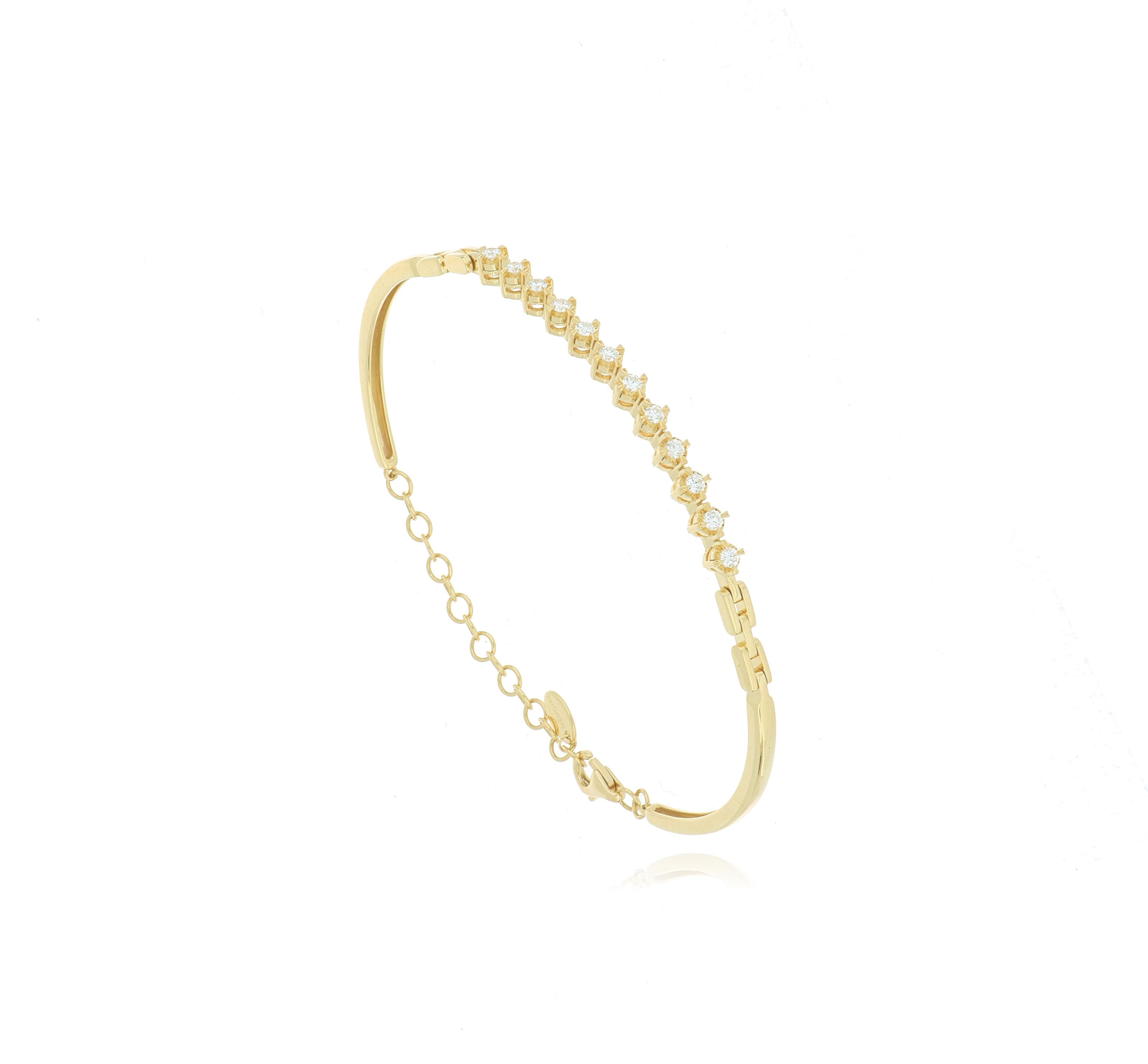 18k Yellow Gold Diamond Bracelet