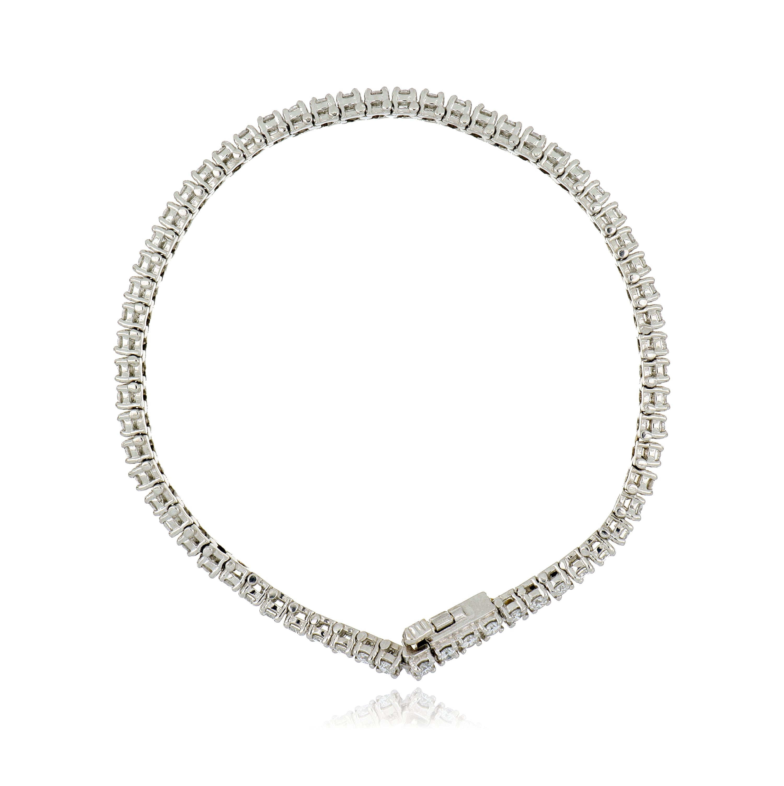 Platinum Diamond Tennis Bracelet