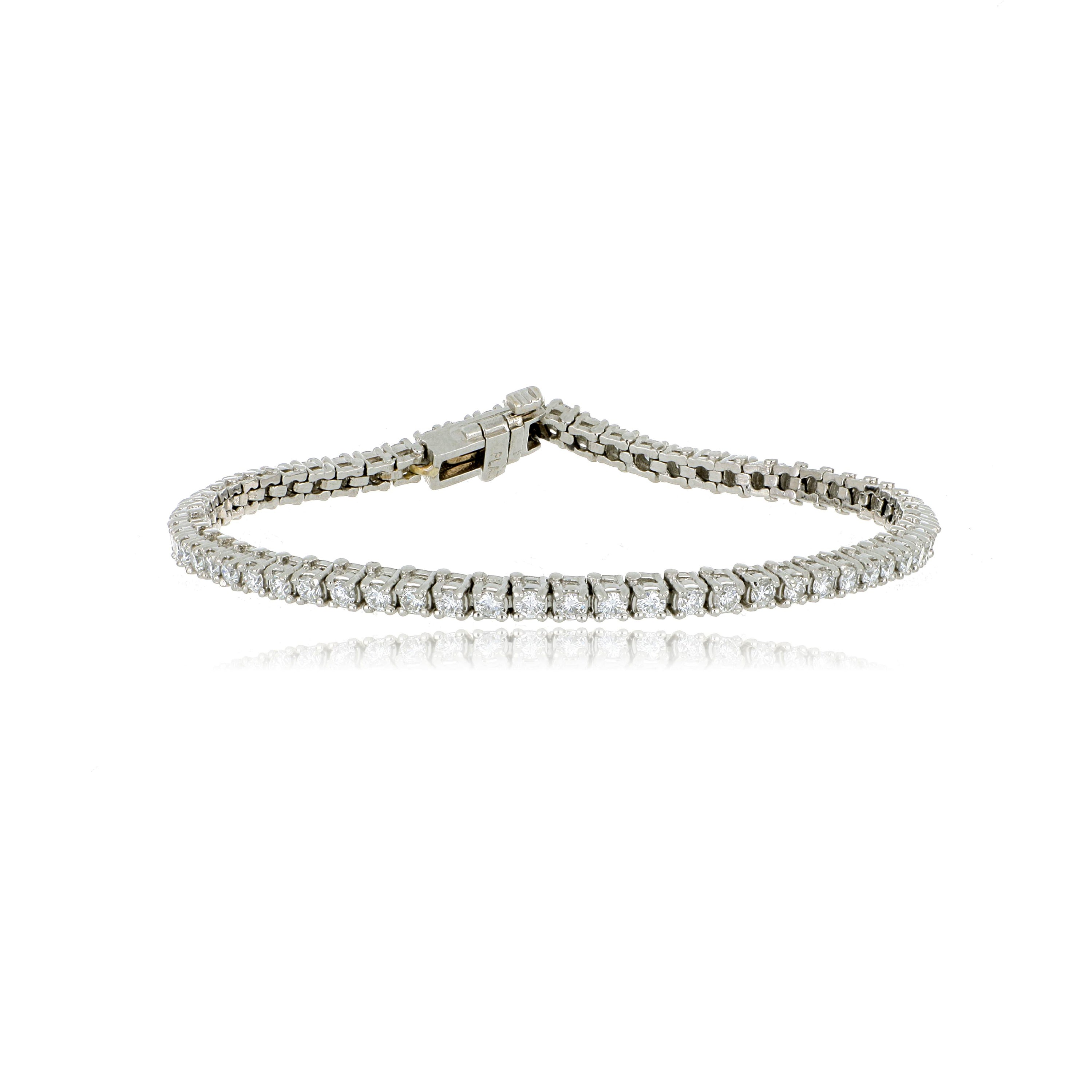 Platinum Diamond Tennis Bracelet