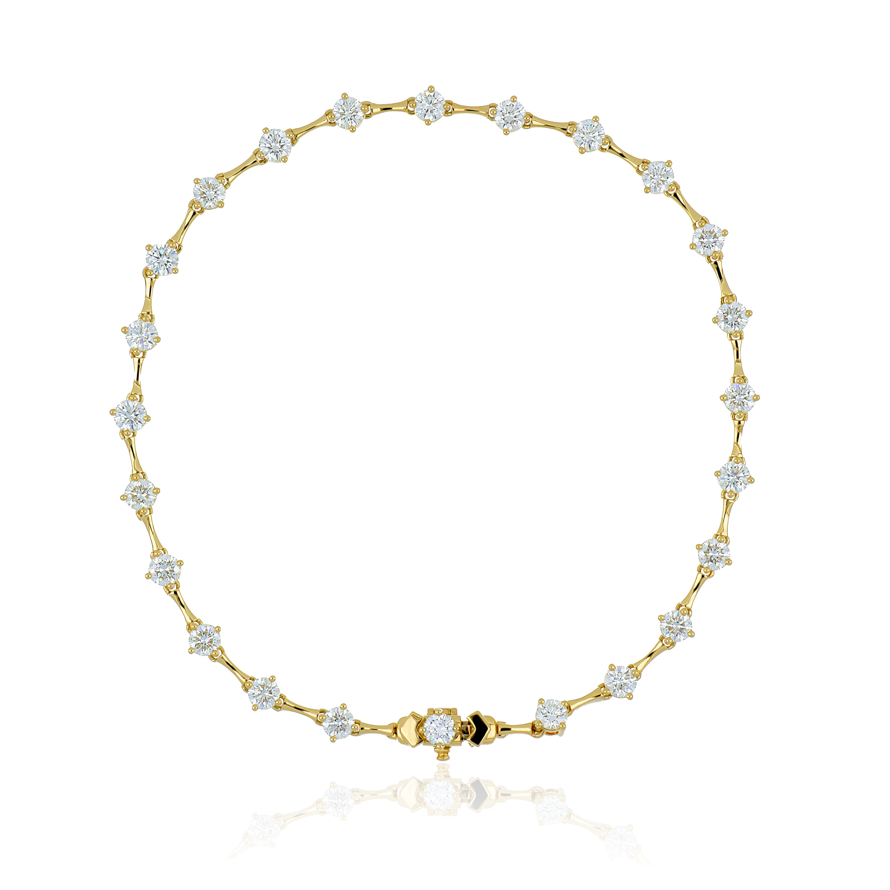 18k Yellow Gold Diamond Bracelet