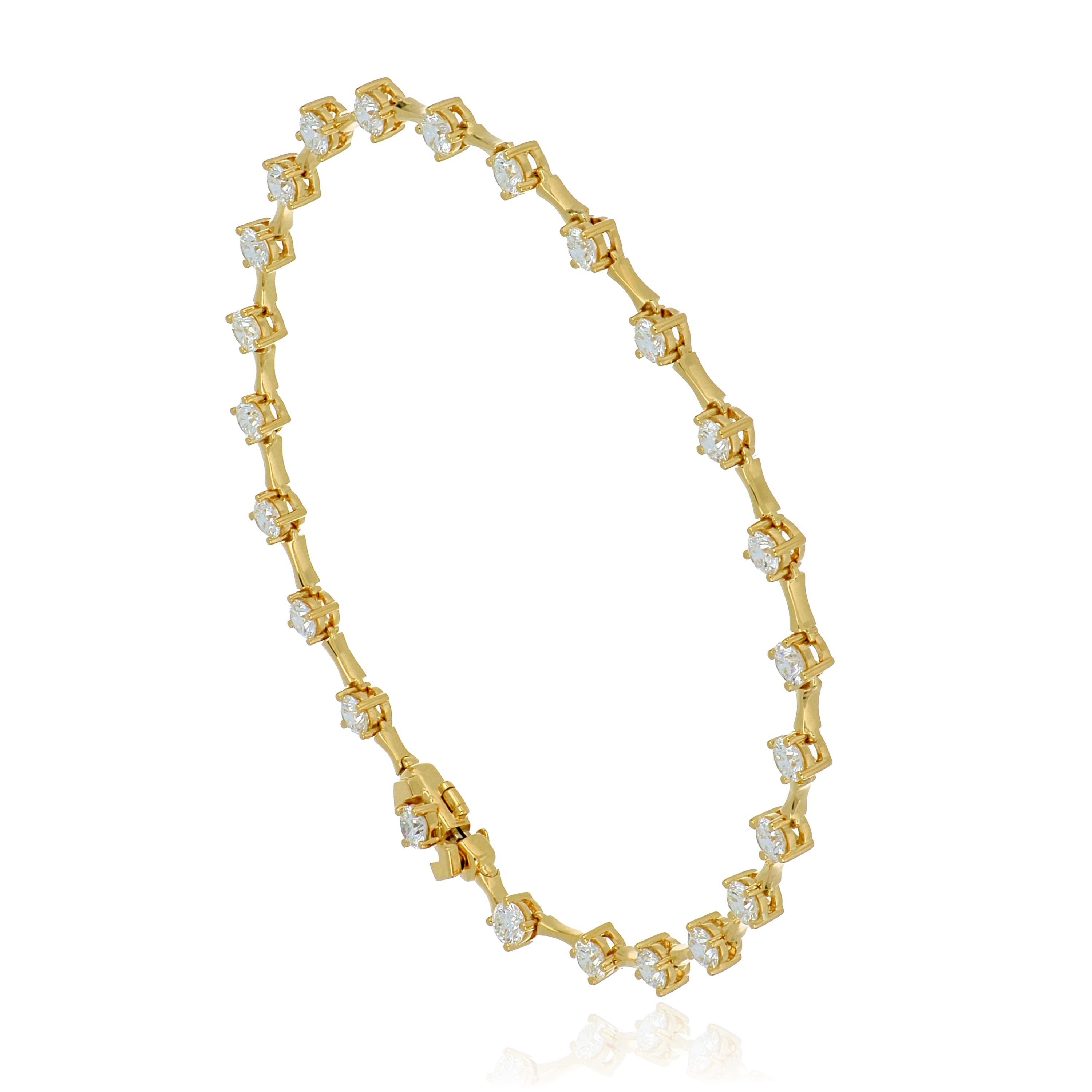 18k Yellow Gold Diamond Bracelet