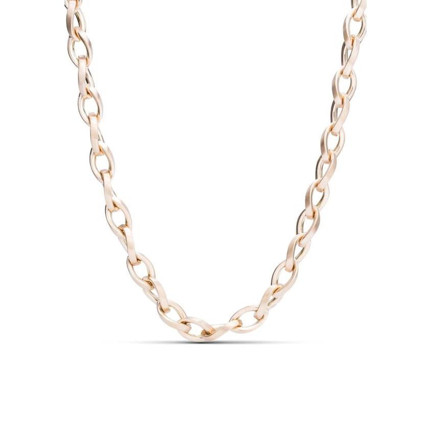 18k Rose Gold Fancy Link Chain Necklace