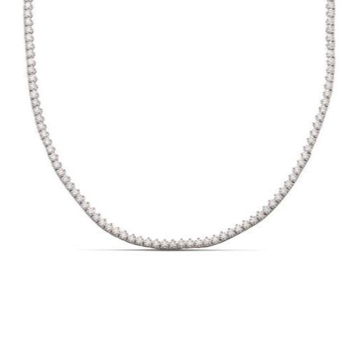 18k White Gold Diamond Tennis Necklace