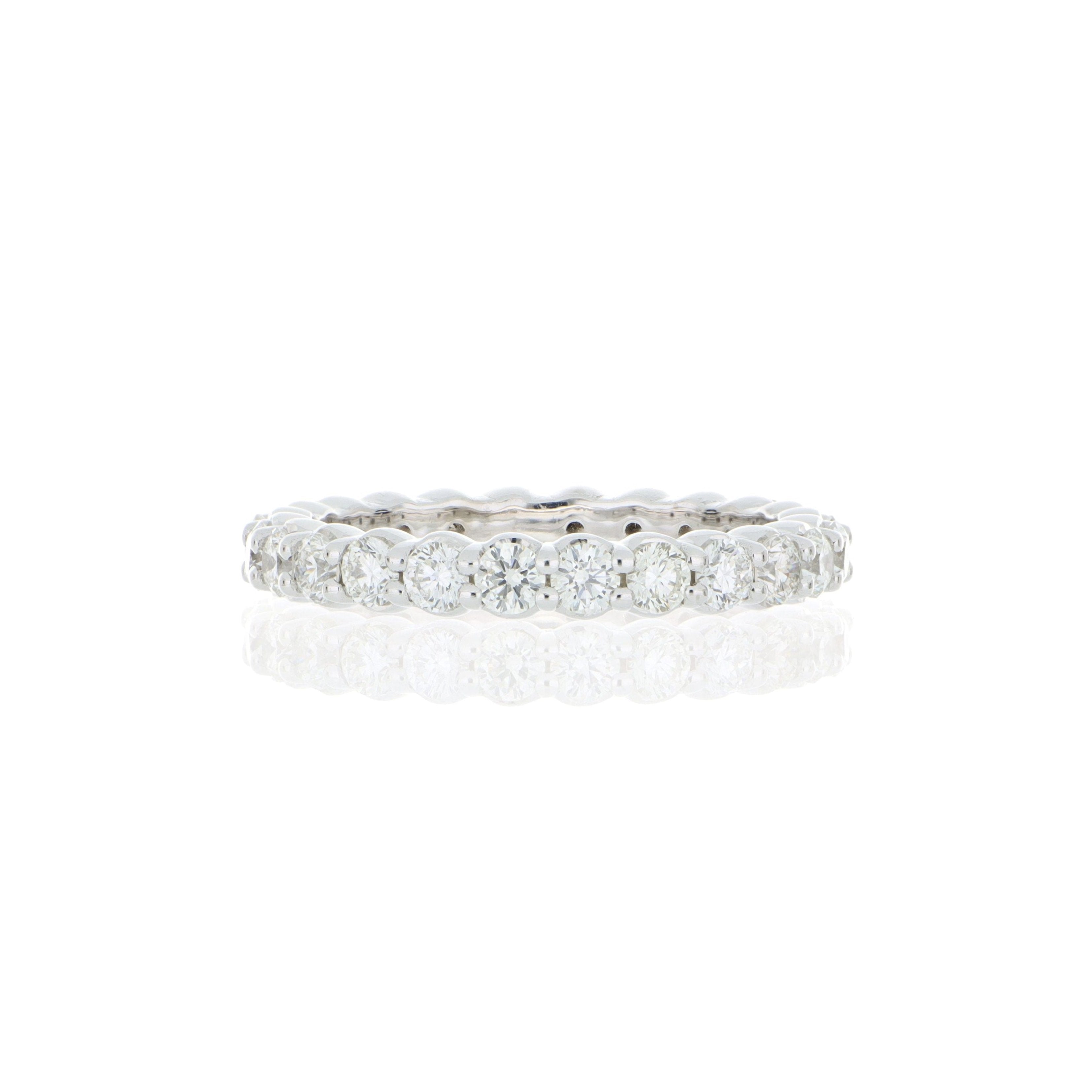 18k White Gold Diamond Eternity Band