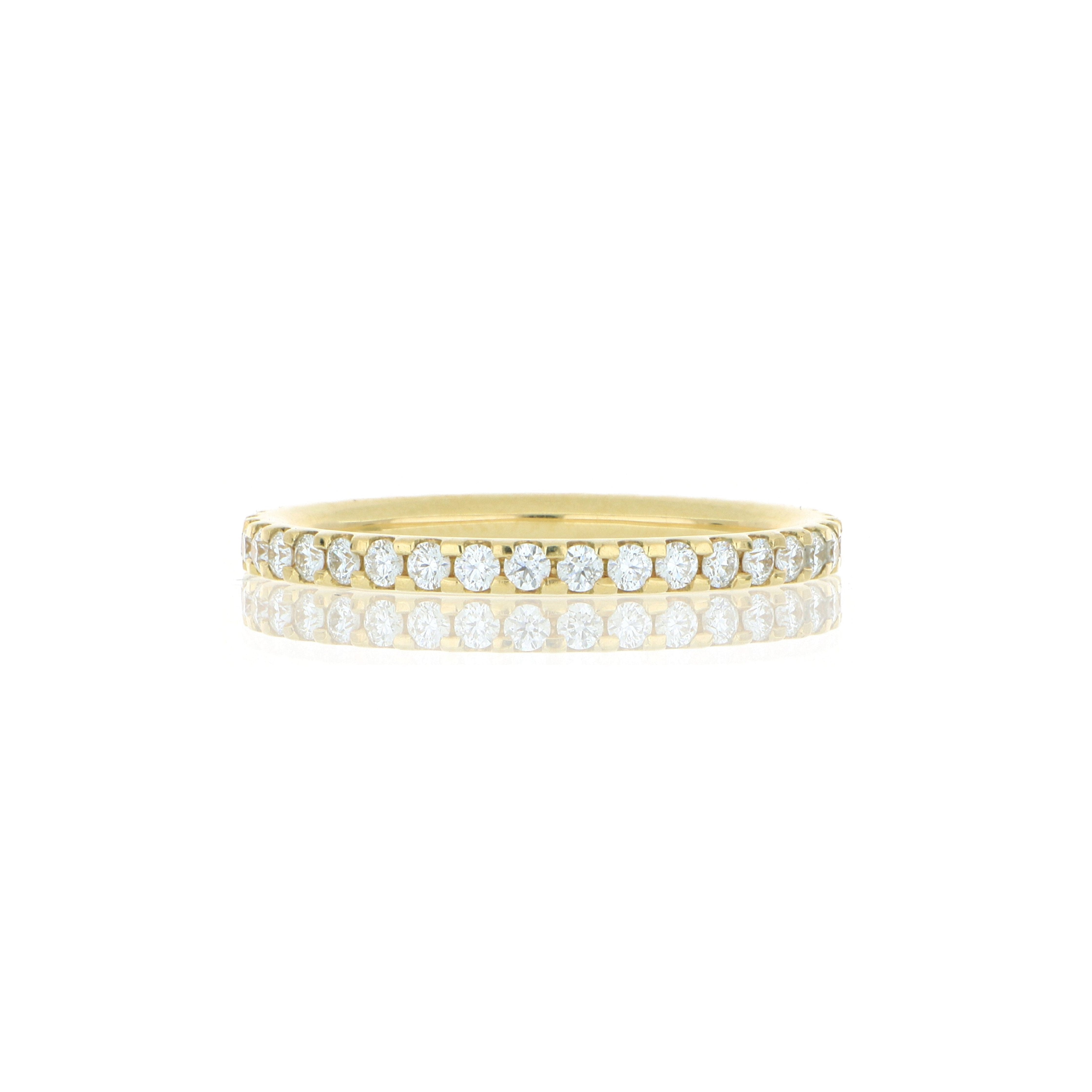 18k Yellow Gold Diamond Eternity Band