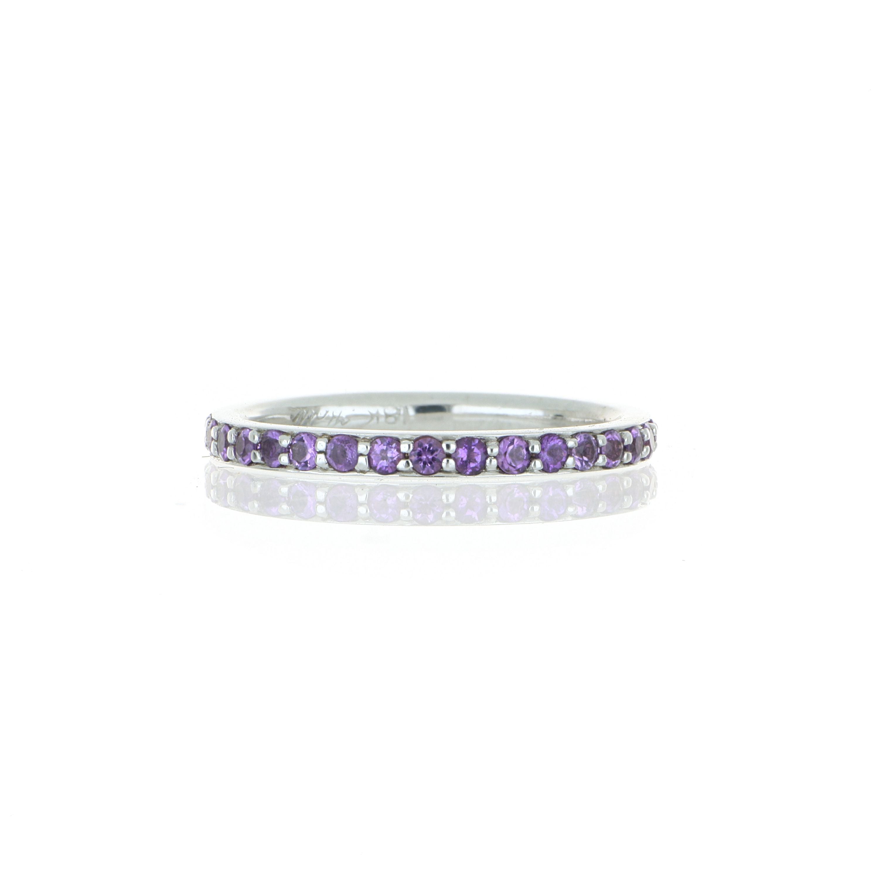 18k White Gold Amethyst Ring