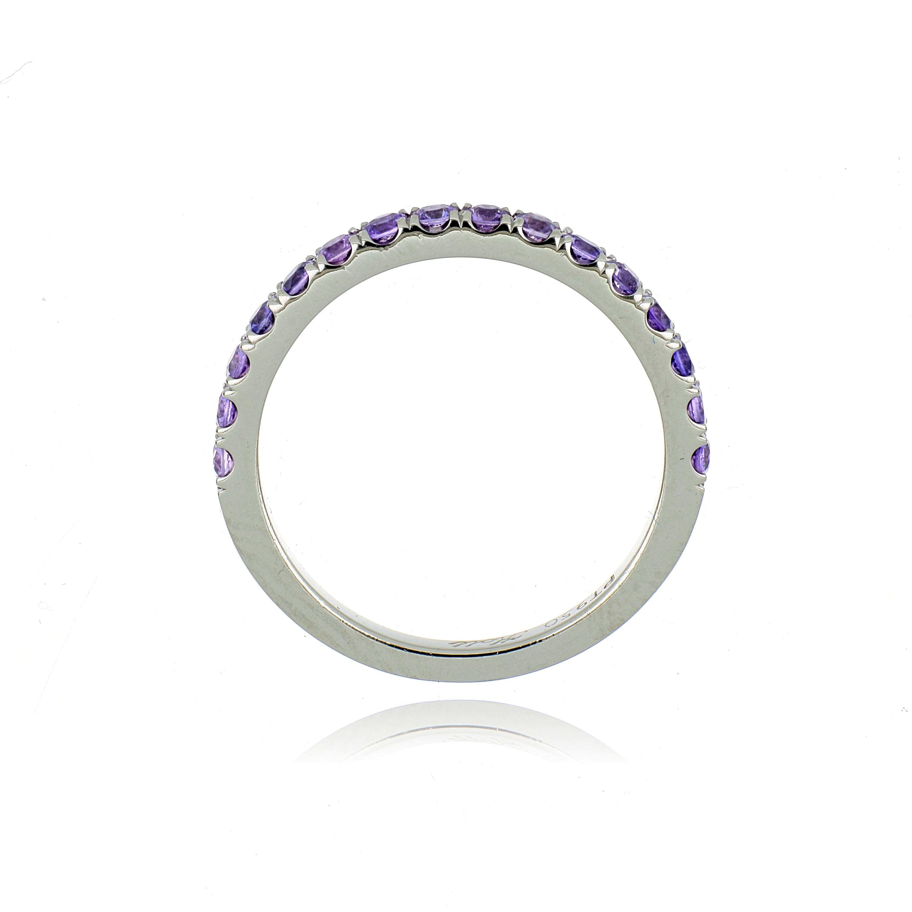 Platinum Purple Sapphire Ring