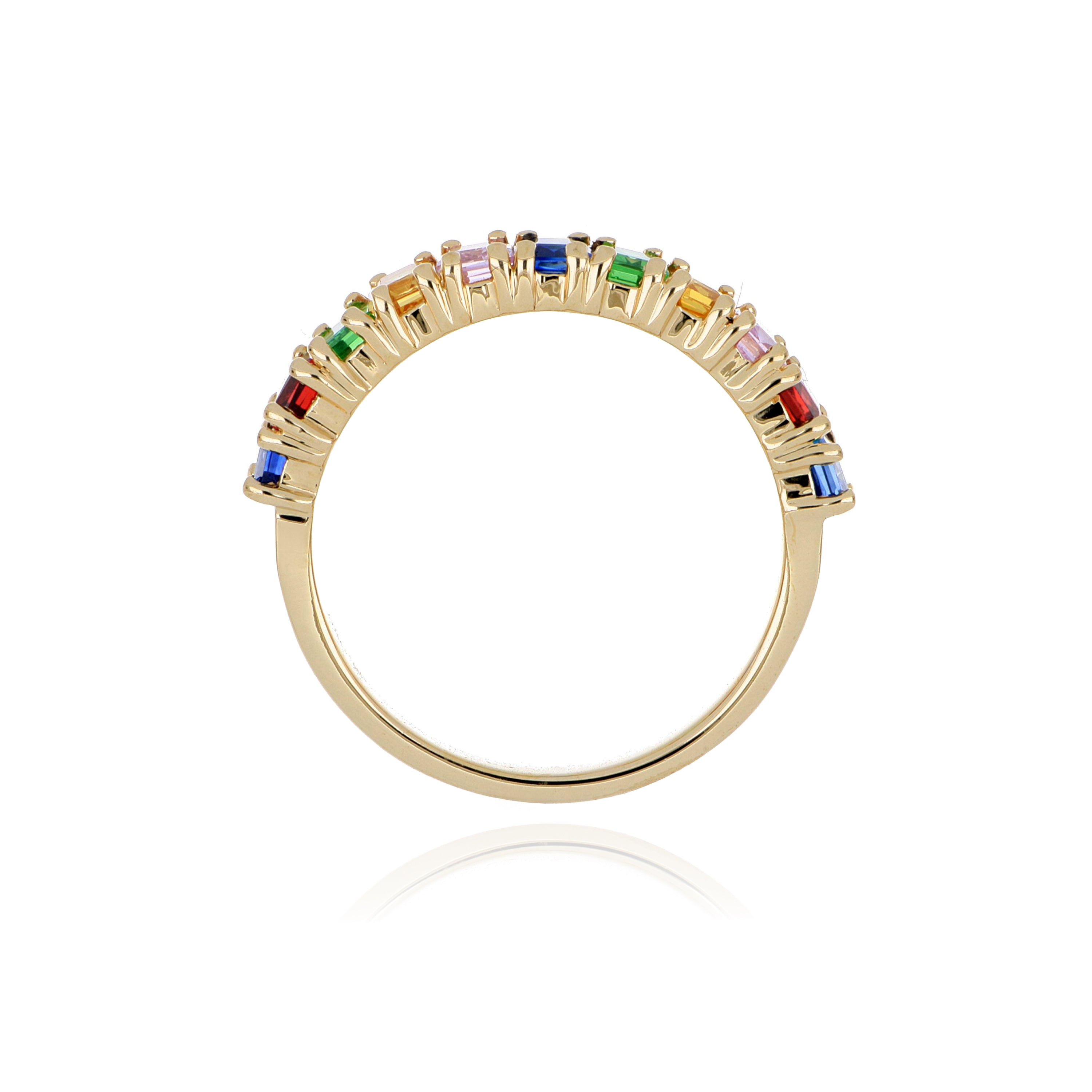 14k Yellow Gold Colored Stone Ring - Charles Koll Jewelers