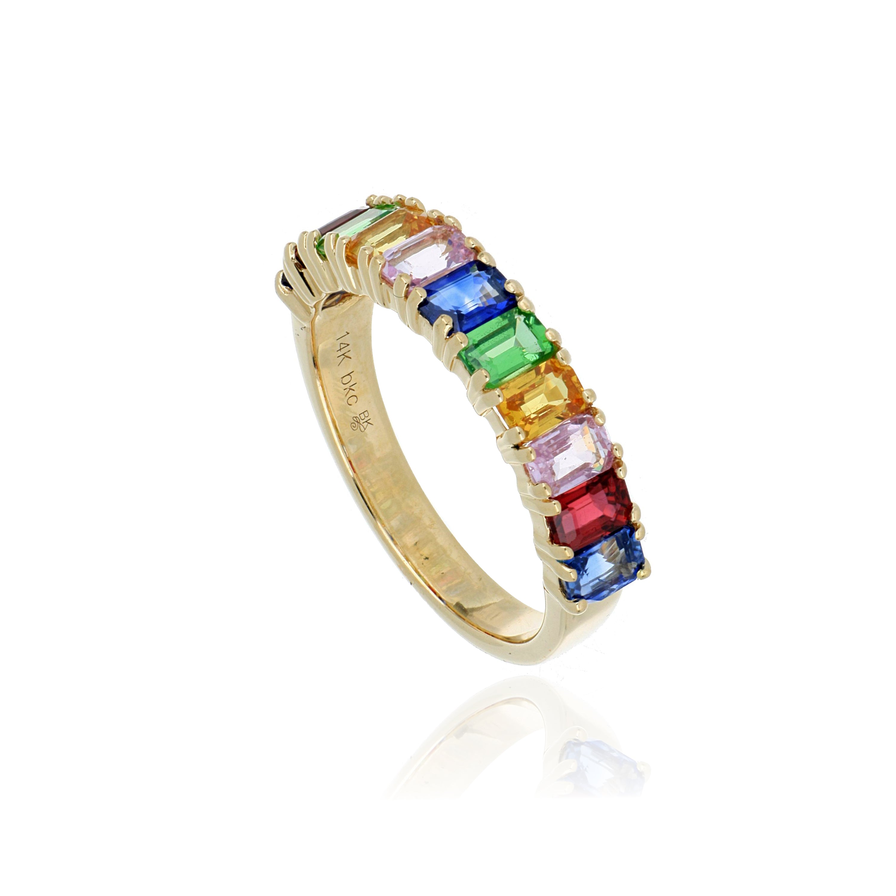 14k Yellow Gold Colored Stone Ring - Charles Koll Jewelers