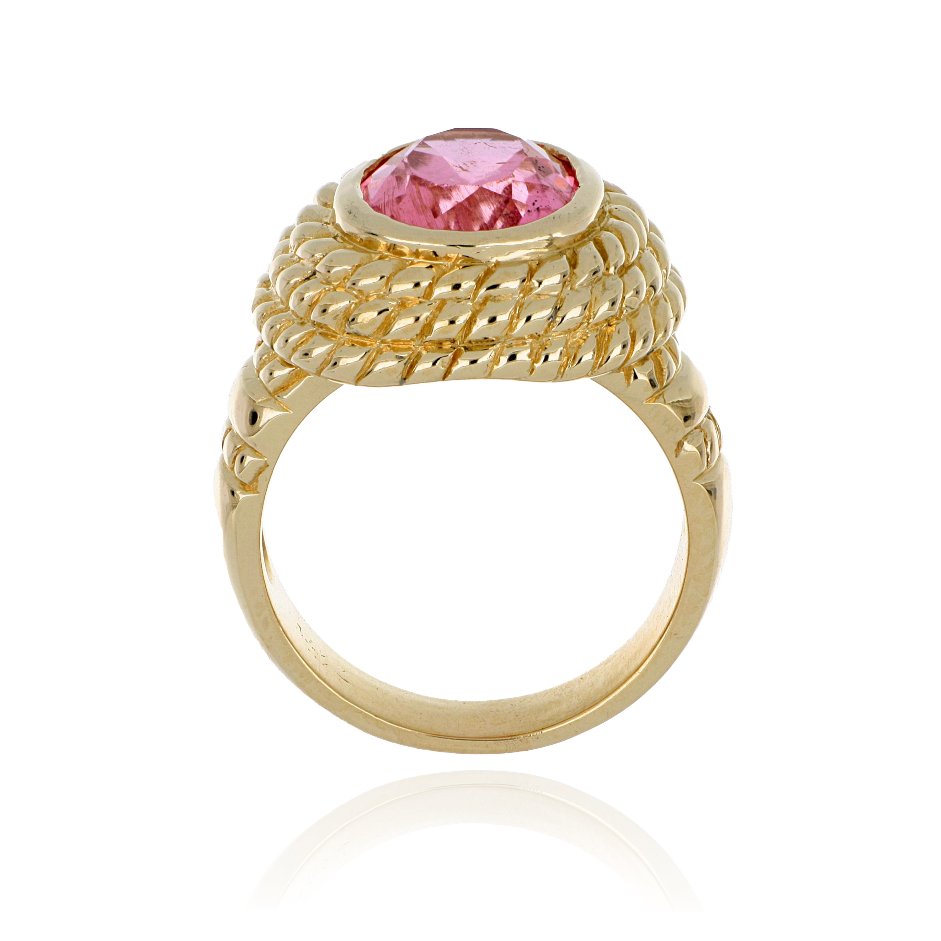 14k Yellow Gold Tourmaline RIng