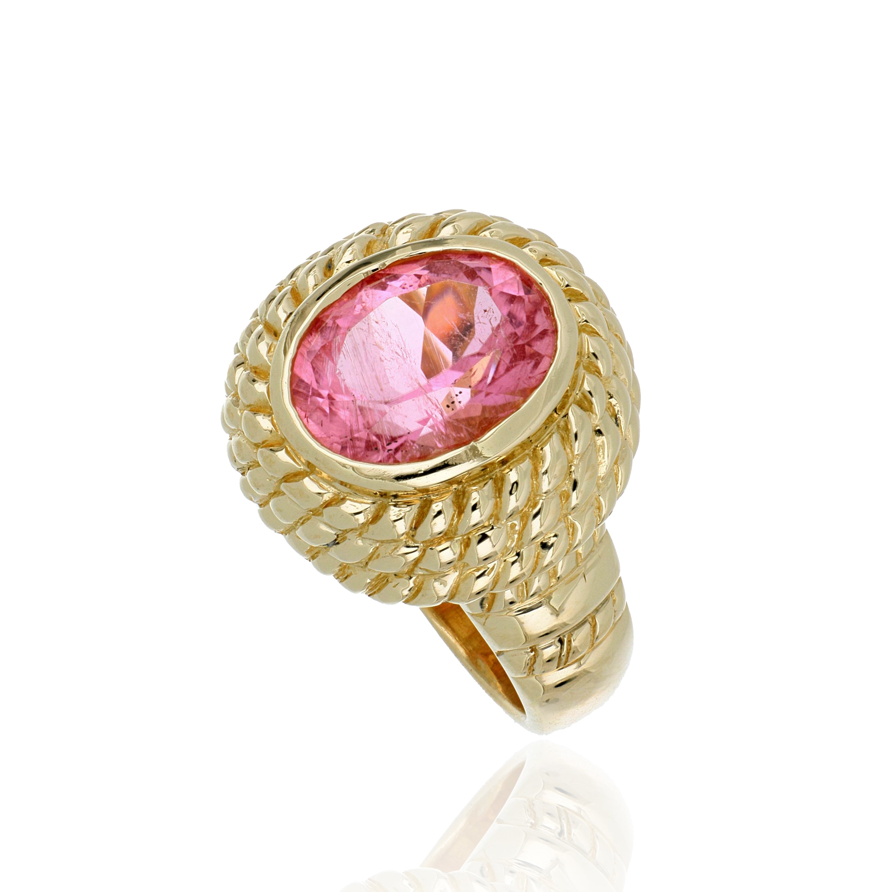 14k Yellow Gold Tourmaline RIng