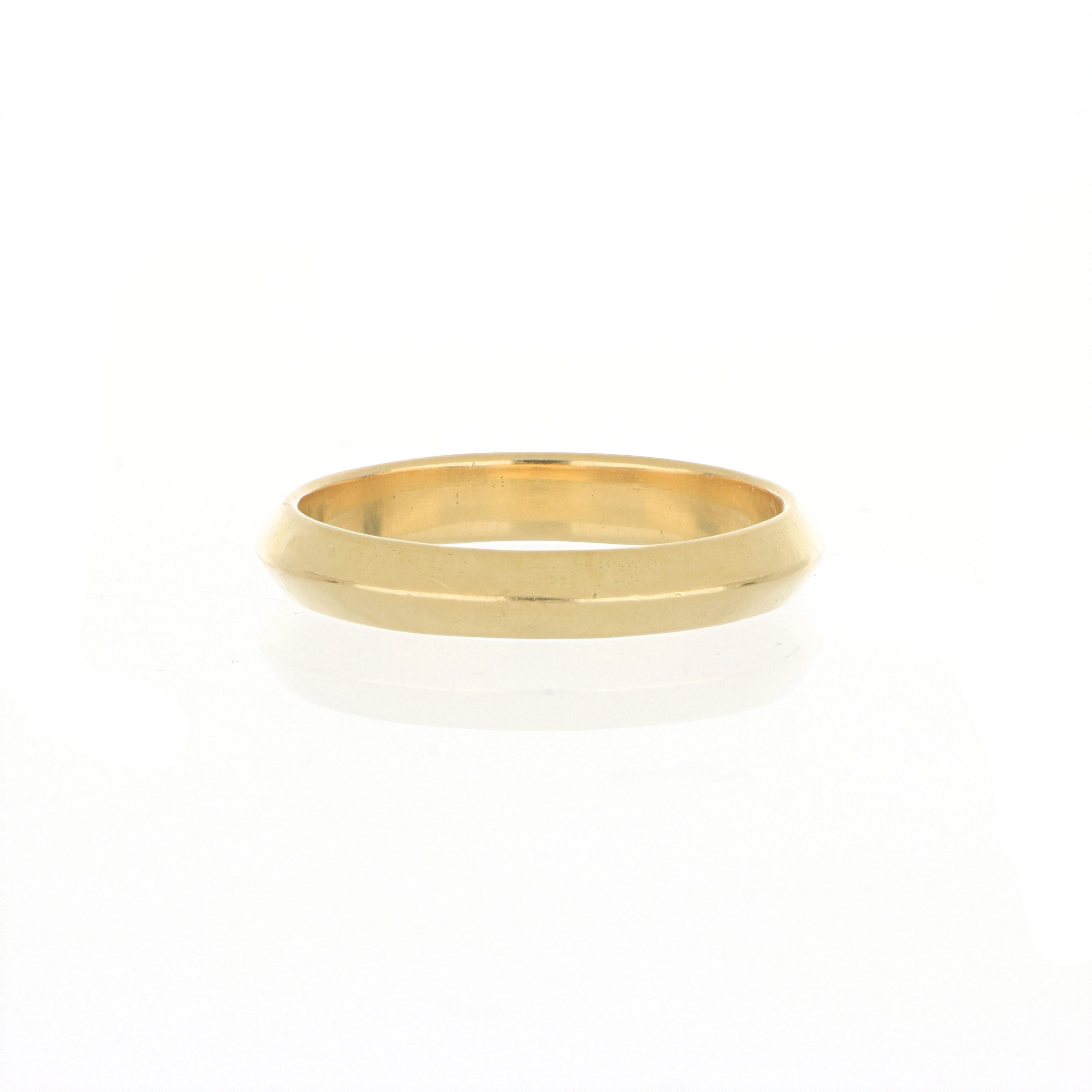 14k Yellow Gold Wedding Band