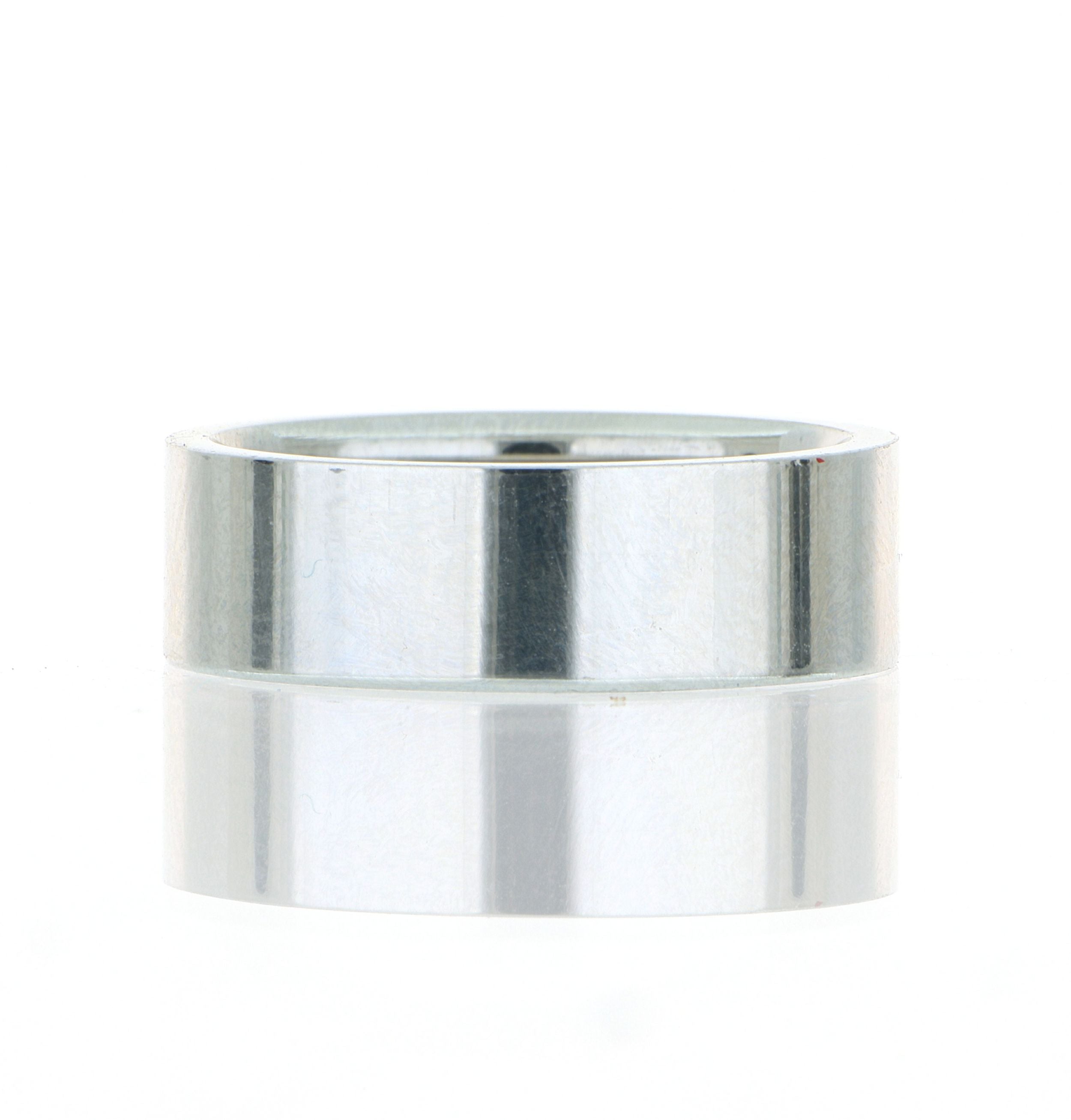 Platinum Flat Men's Wedding Band - Charles Koll Jewelers