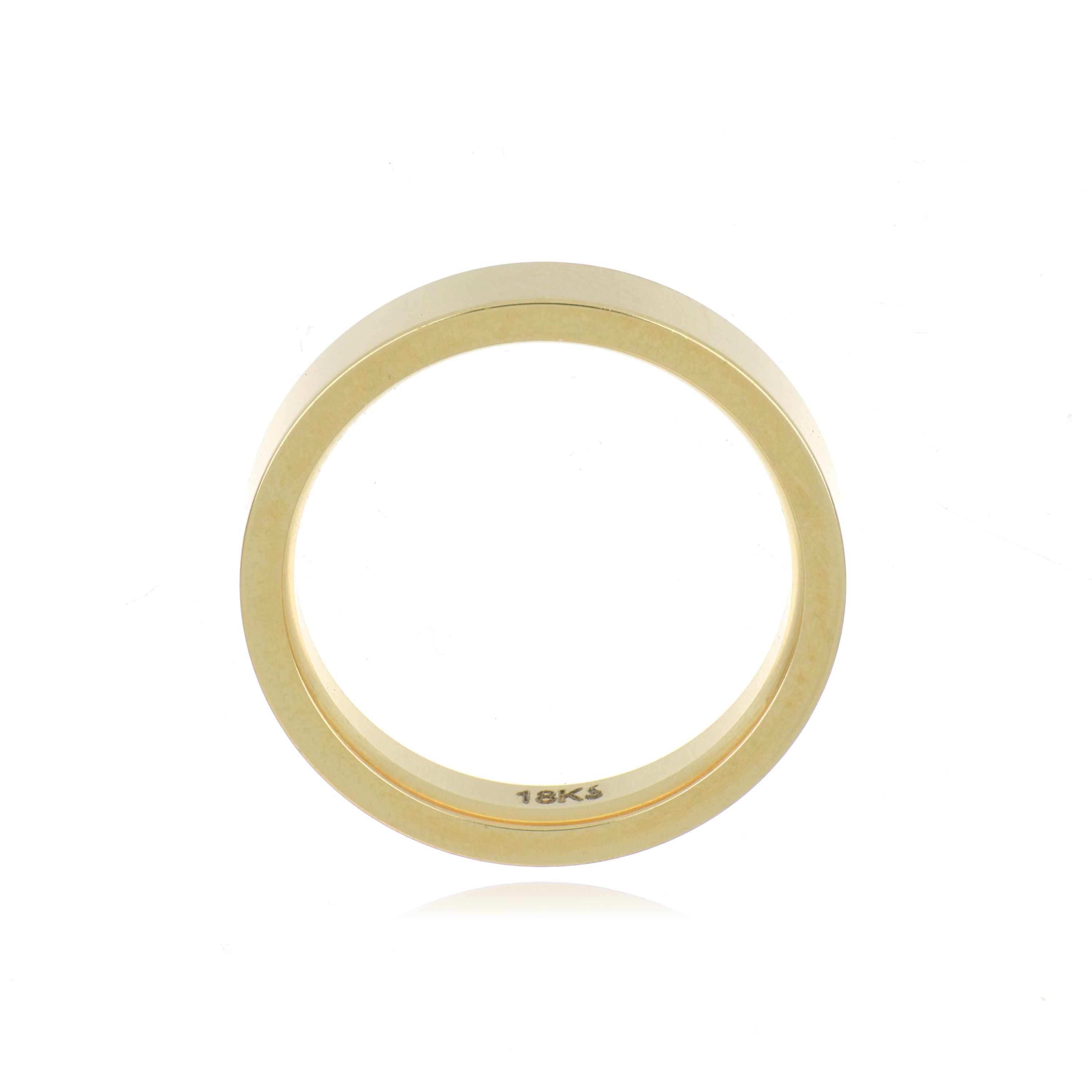 18k Yellow Gold Wedding Band