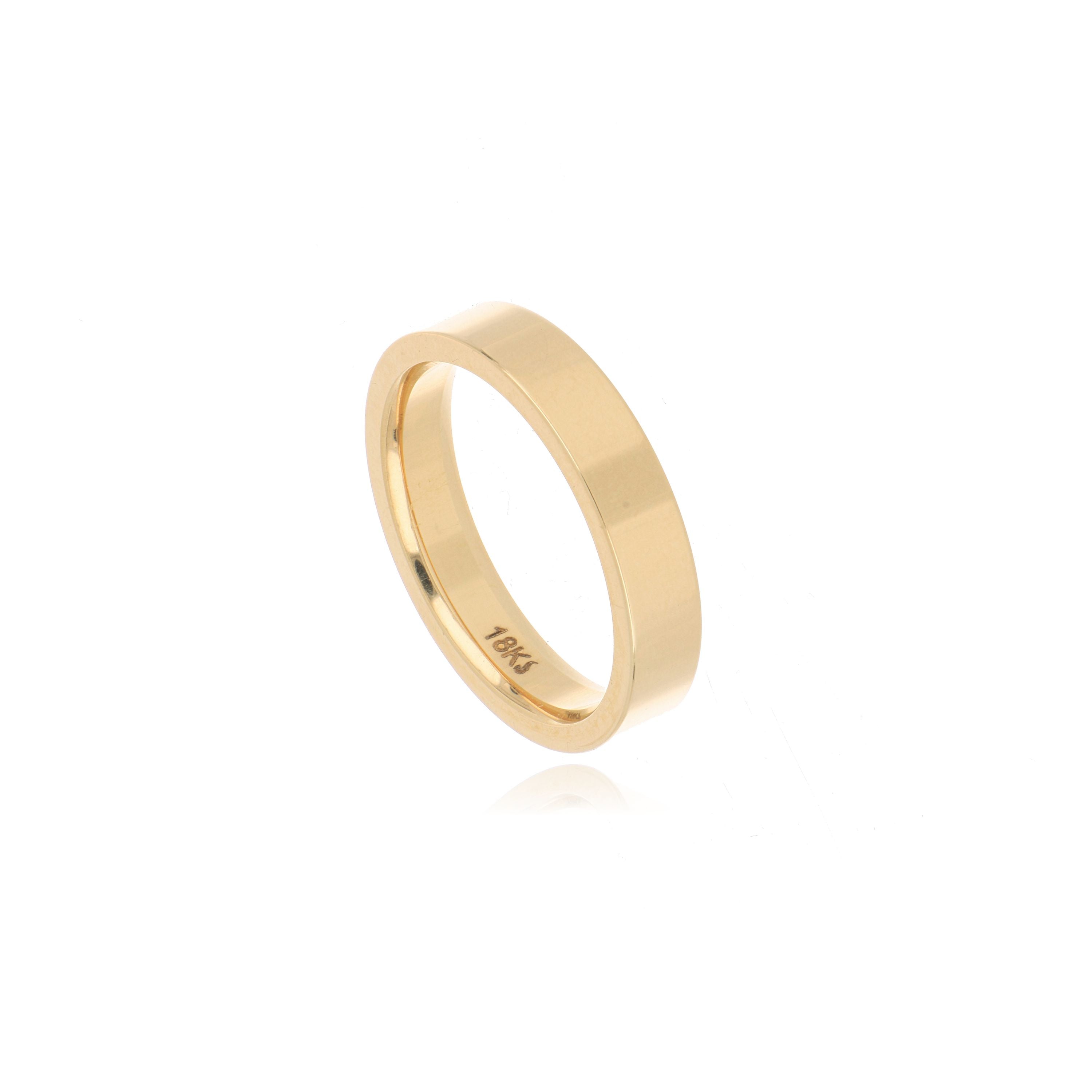 18k Yellow Gold Wedding Band