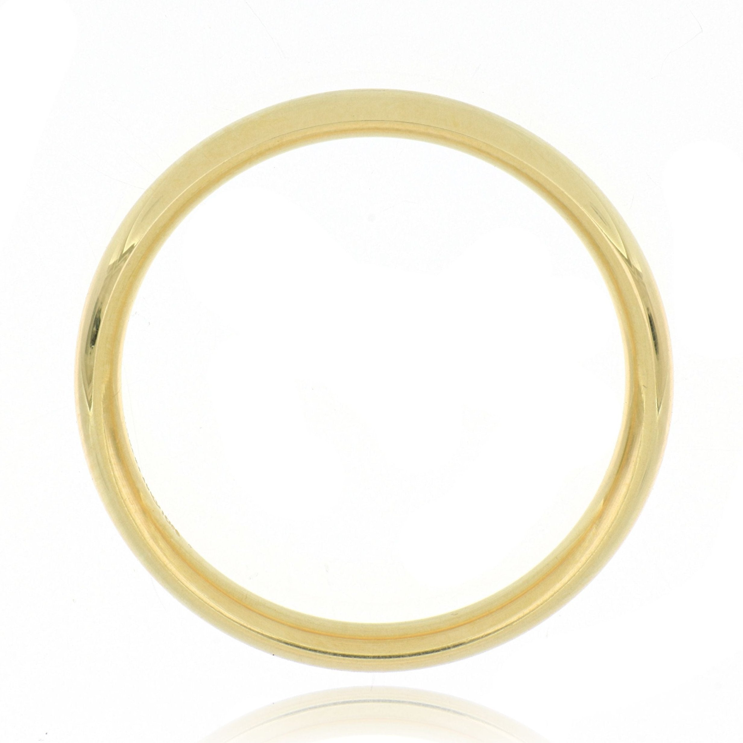 18k Yellow Gold 3mm Men's Wedding Band - Charles Koll Jewelers