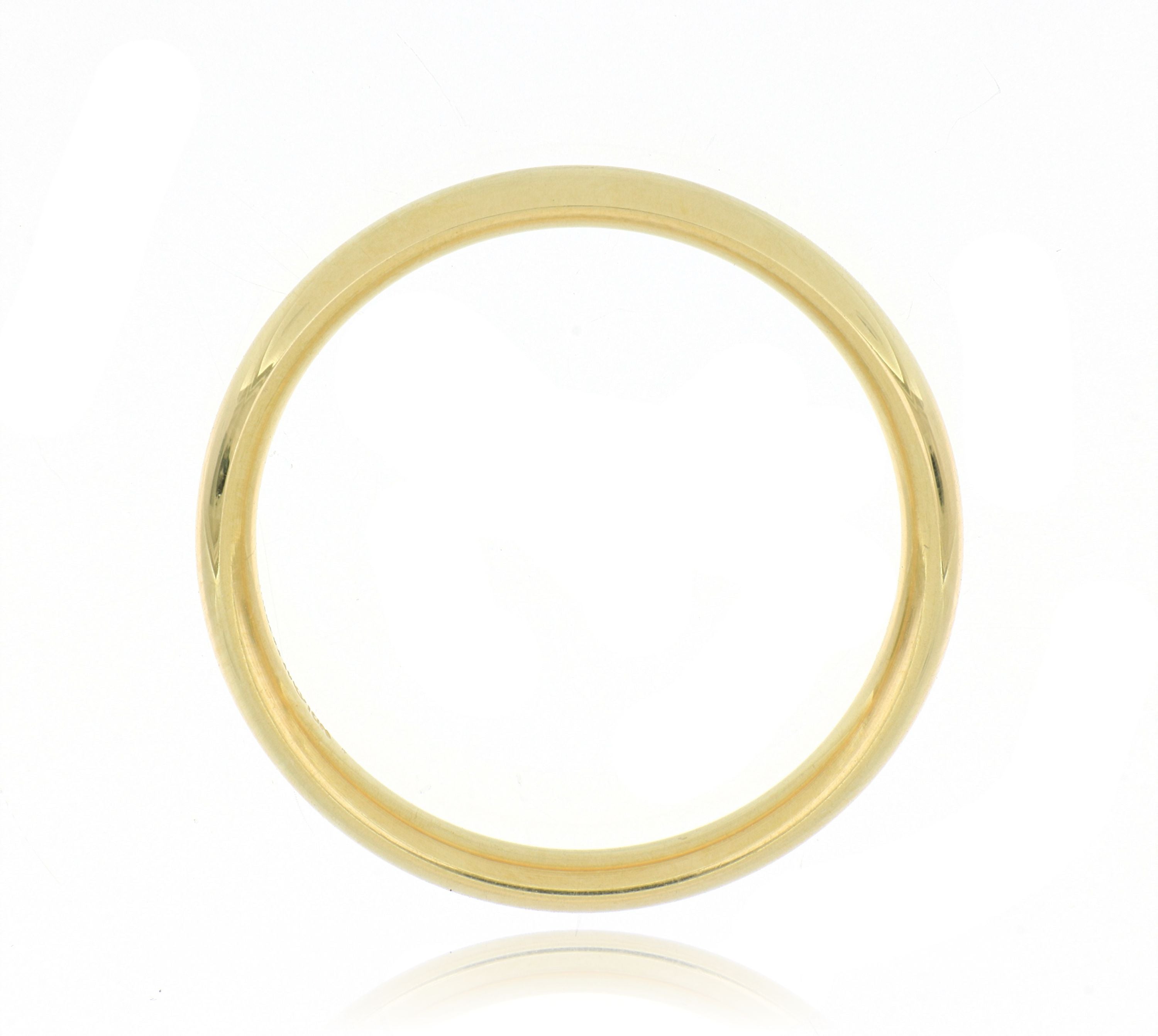 18k Yellow Gold 3mm Men's Wedding Band - Charles Koll Jewelers