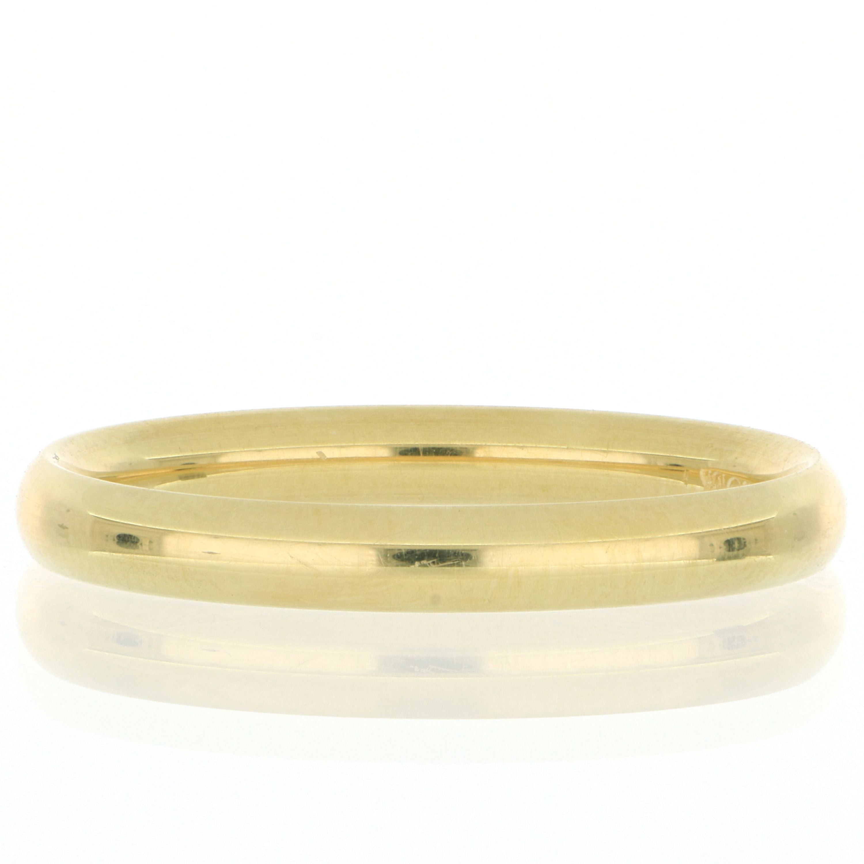 18k Yellow Gold 3mm Men's Wedding Band - Charles Koll Jewelers