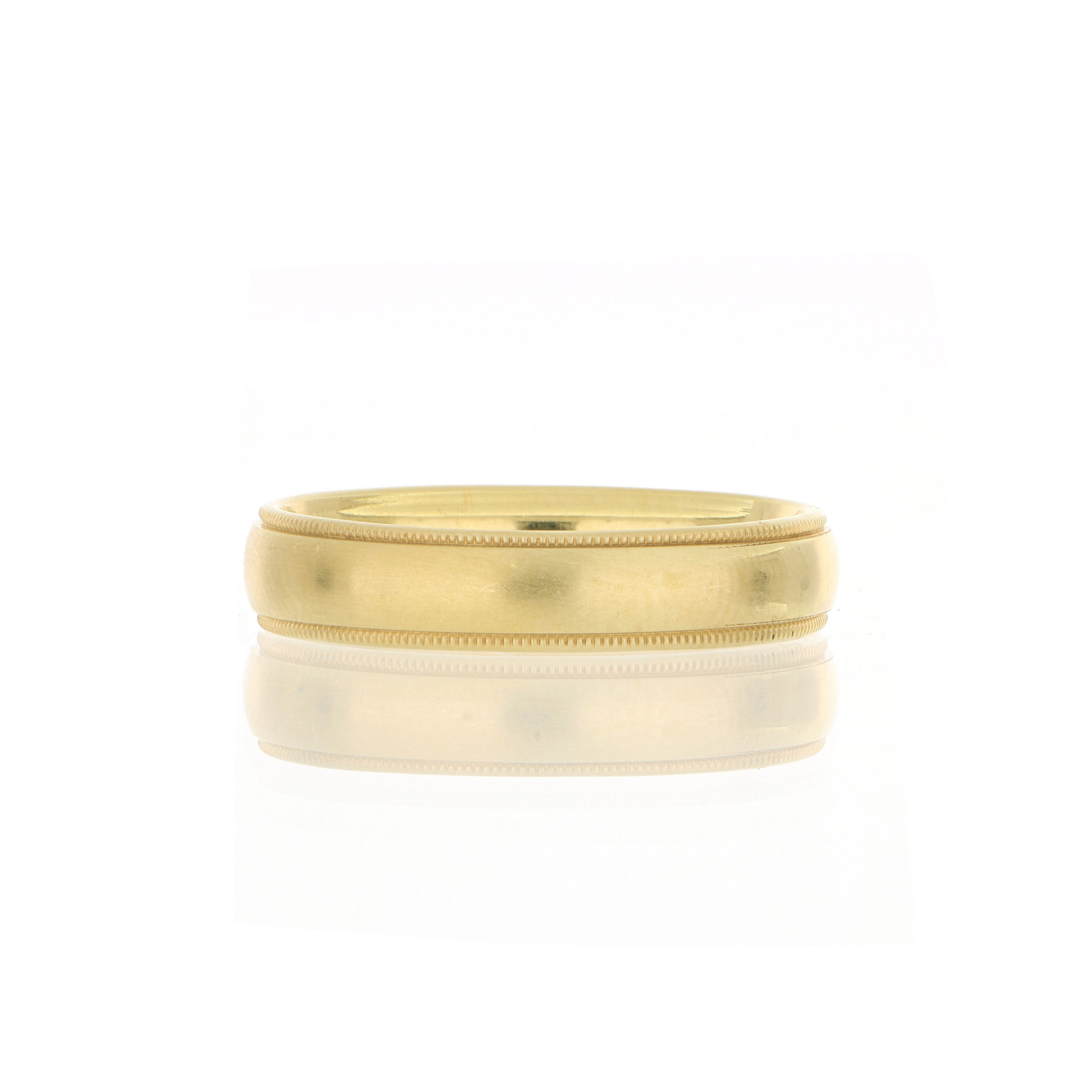 18k Yellow Gold Men's Wedding Band