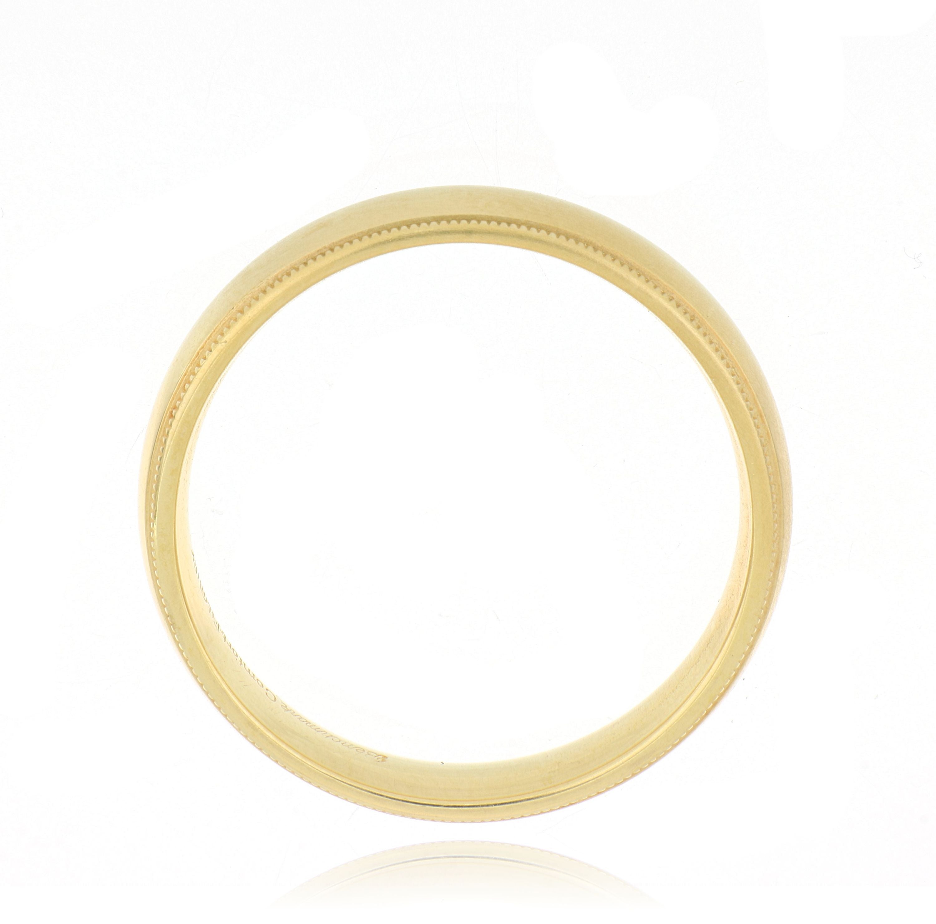 18k Yellow Gold Men's Wedding Band - Charles Koll Jewelers