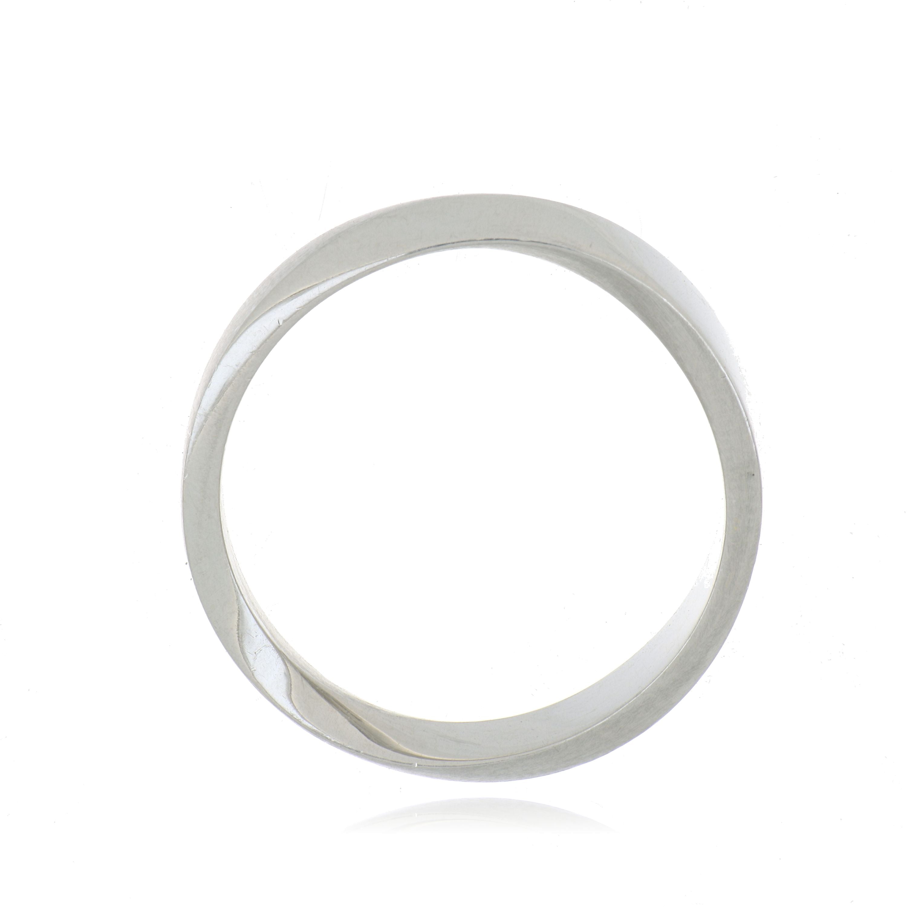 Platinum Men's Mobius Wedding Band