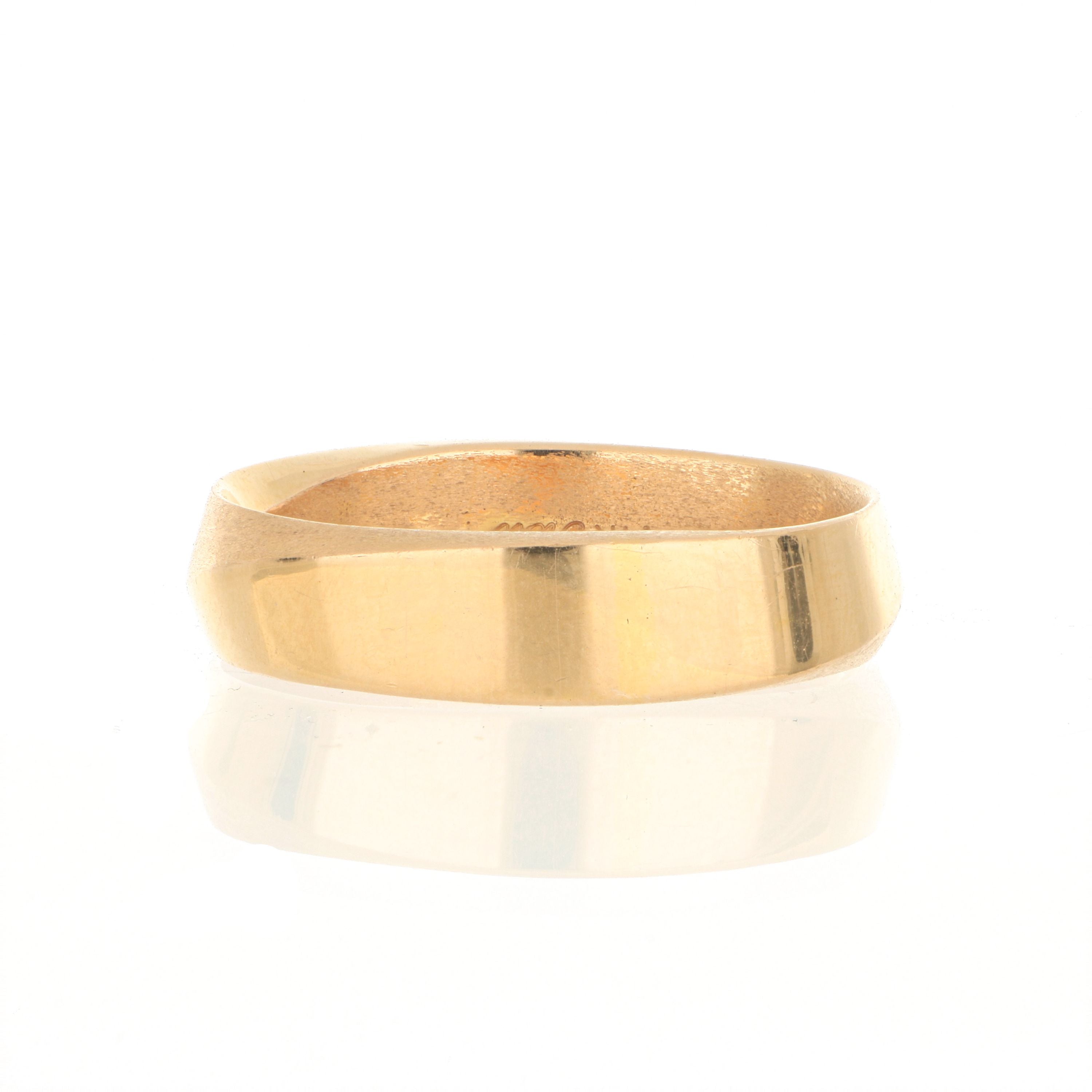 14k Rose Gold Men's Mobius Wedding Band