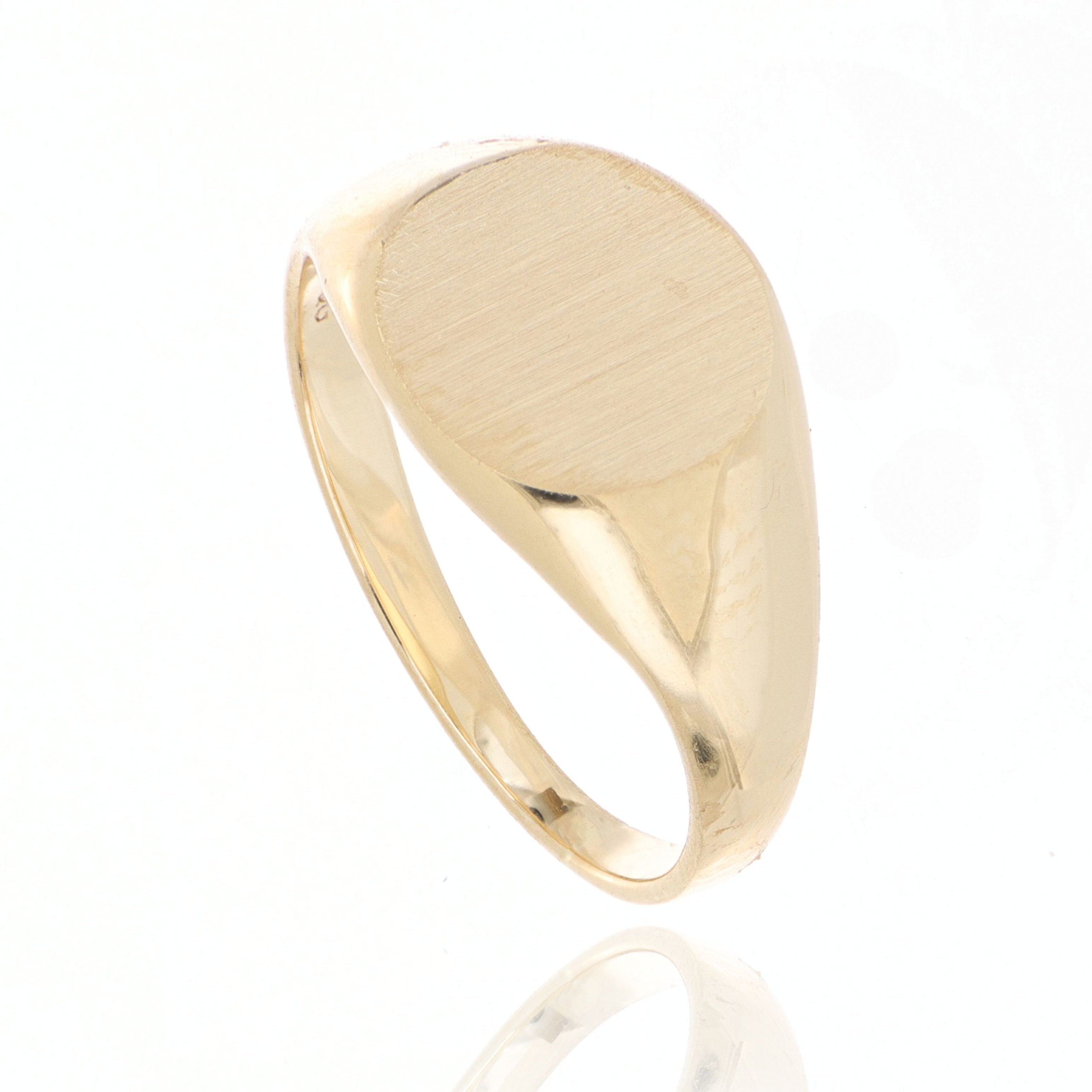 14k Yellow Gold Signet Ring - Charles Koll Jewelers