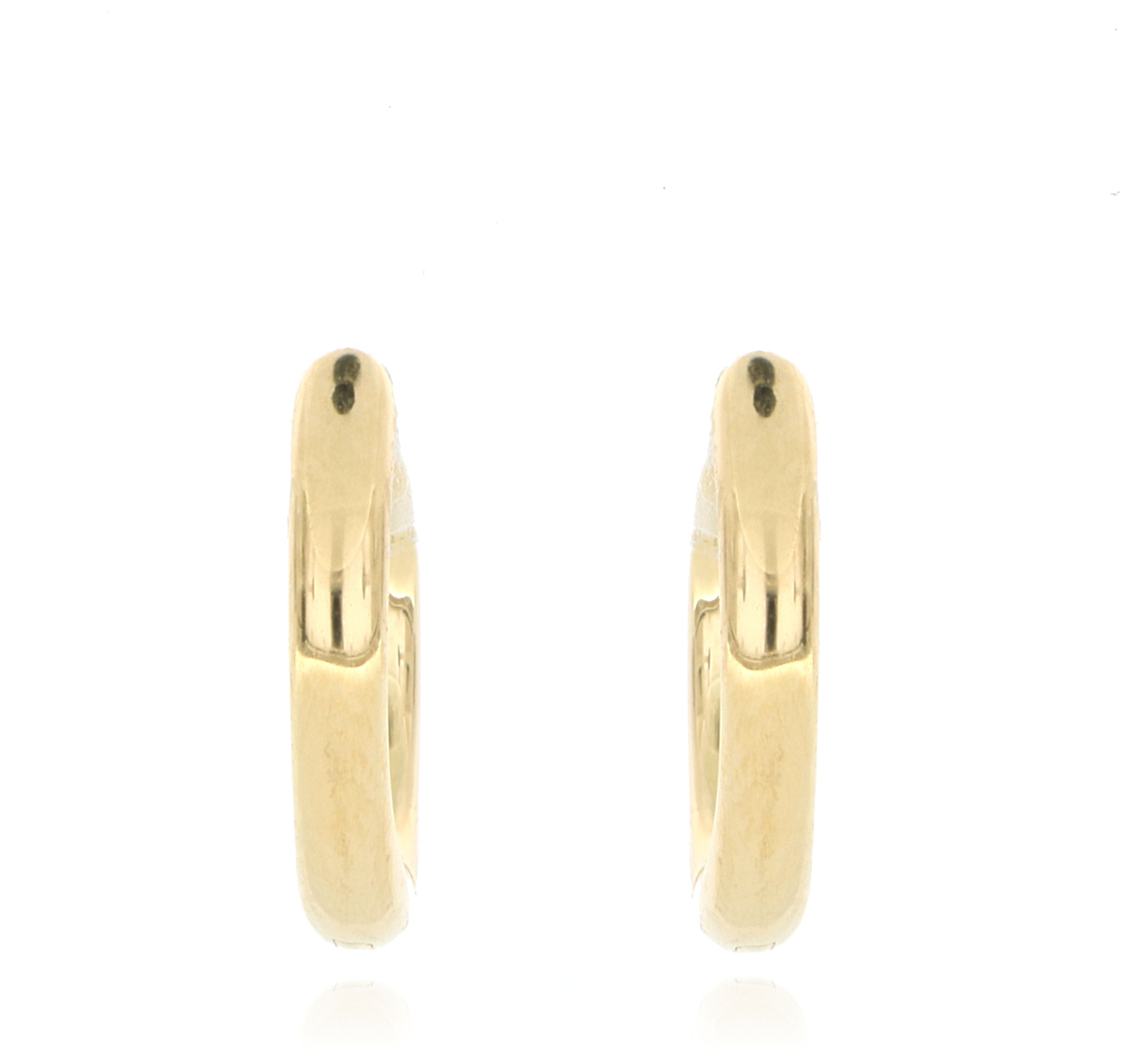 18k Yellow Gold Small Huggie Earrings