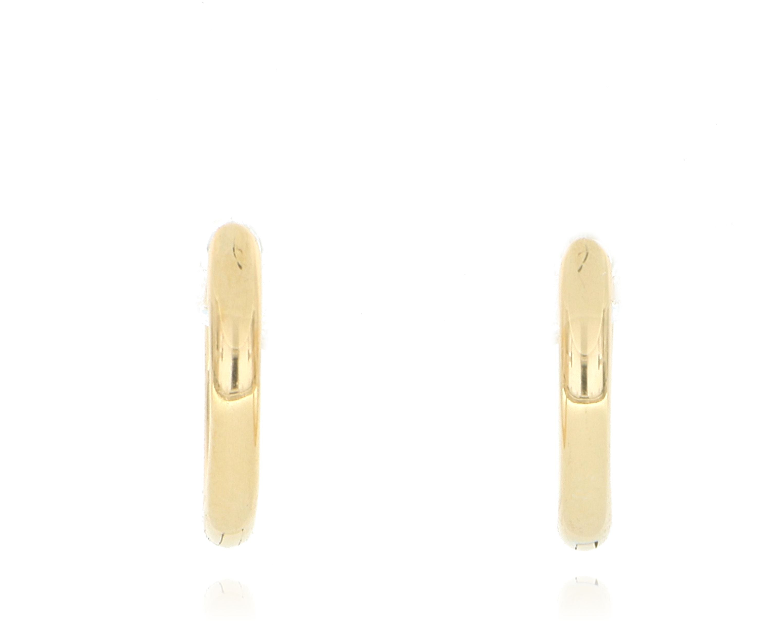 18k Yellow Gold Mini Huggie Hoops