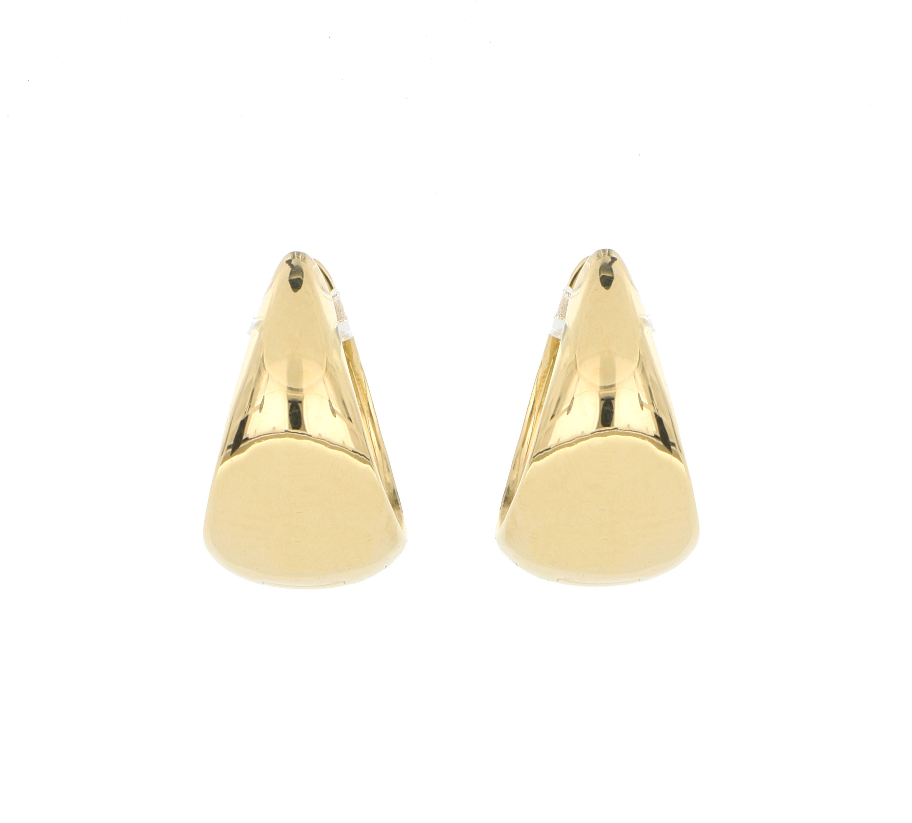 18k Yellow Gold Mini Huggie Hoop Earrings